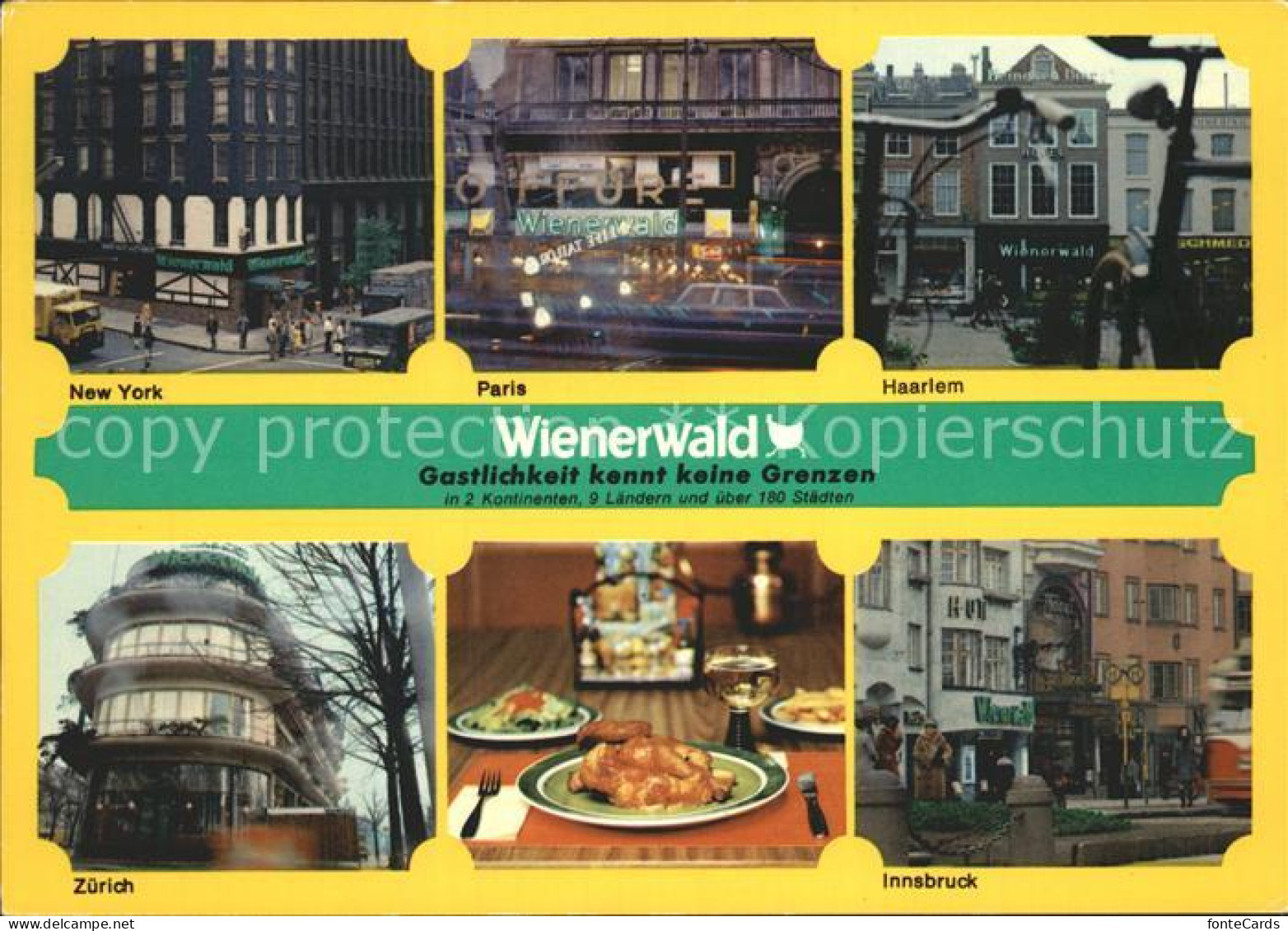 12286430 Zuerich Wienerwald Restaurants New-York Paris Haarlem Innsbruck Zuerich - Other & Unclassified