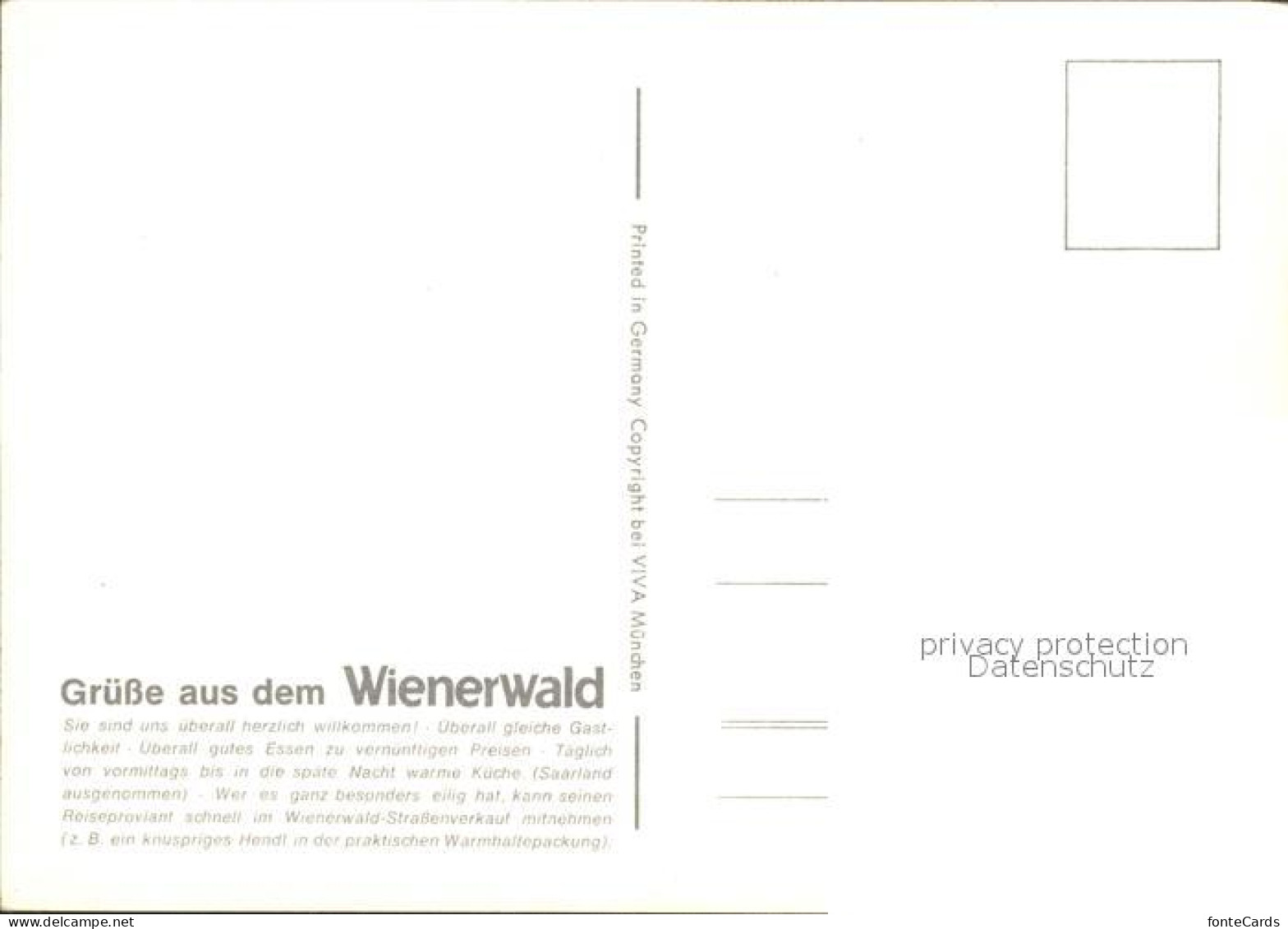 12286430 Zuerich Wienerwald Restaurants New-York Paris Haarlem Innsbruck Zuerich - Other & Unclassified