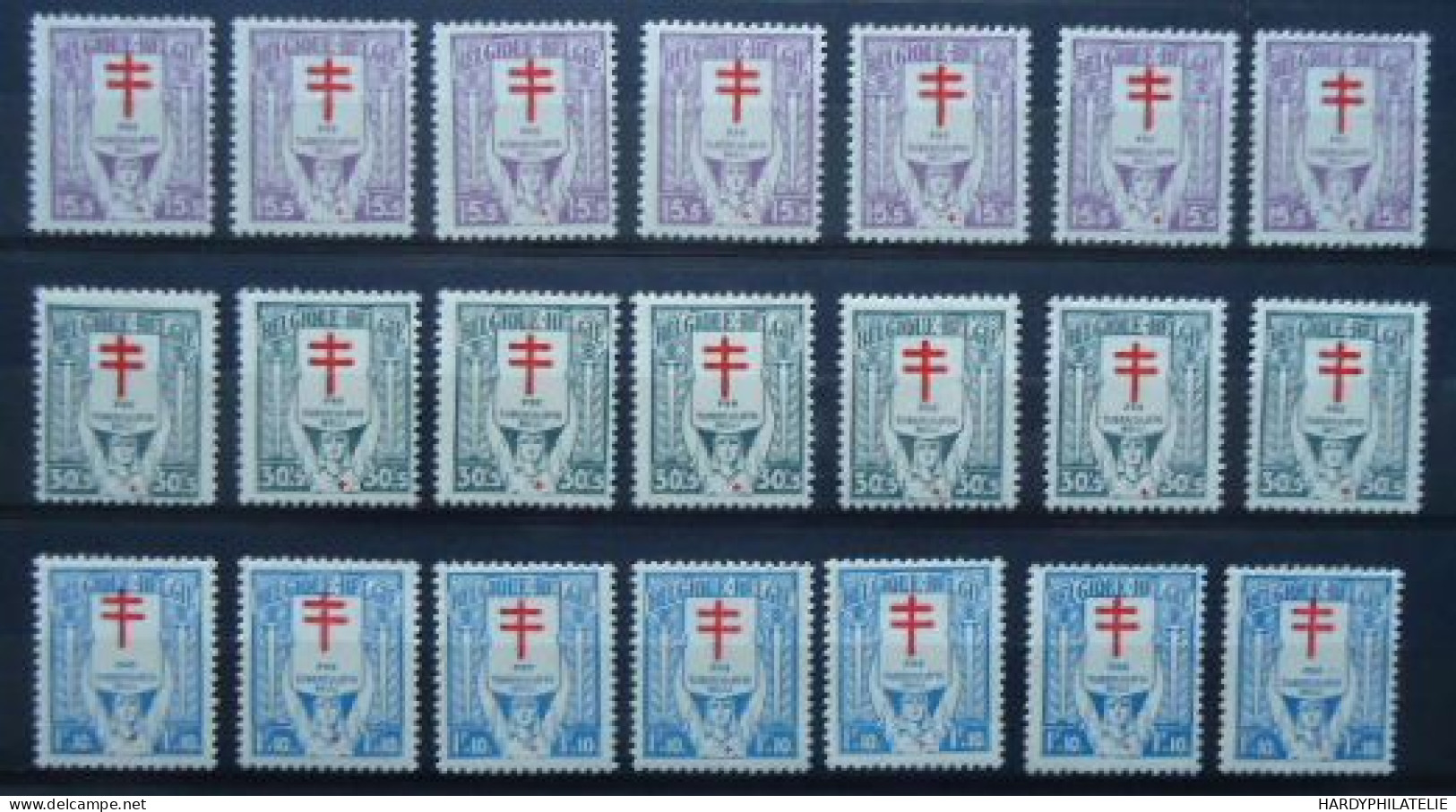 BELGIQUE N°234/236 MNH** - Unused Stamps