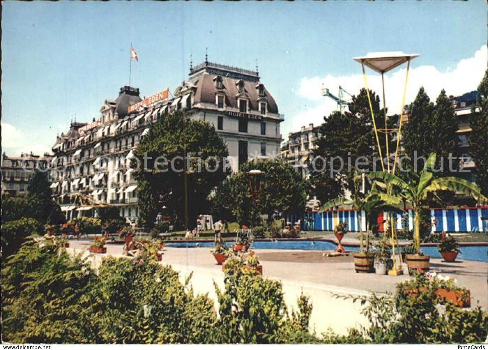 12285018 Montreux VD Piscine Casino Hotel Eden  Montreux - Sonstige & Ohne Zuordnung