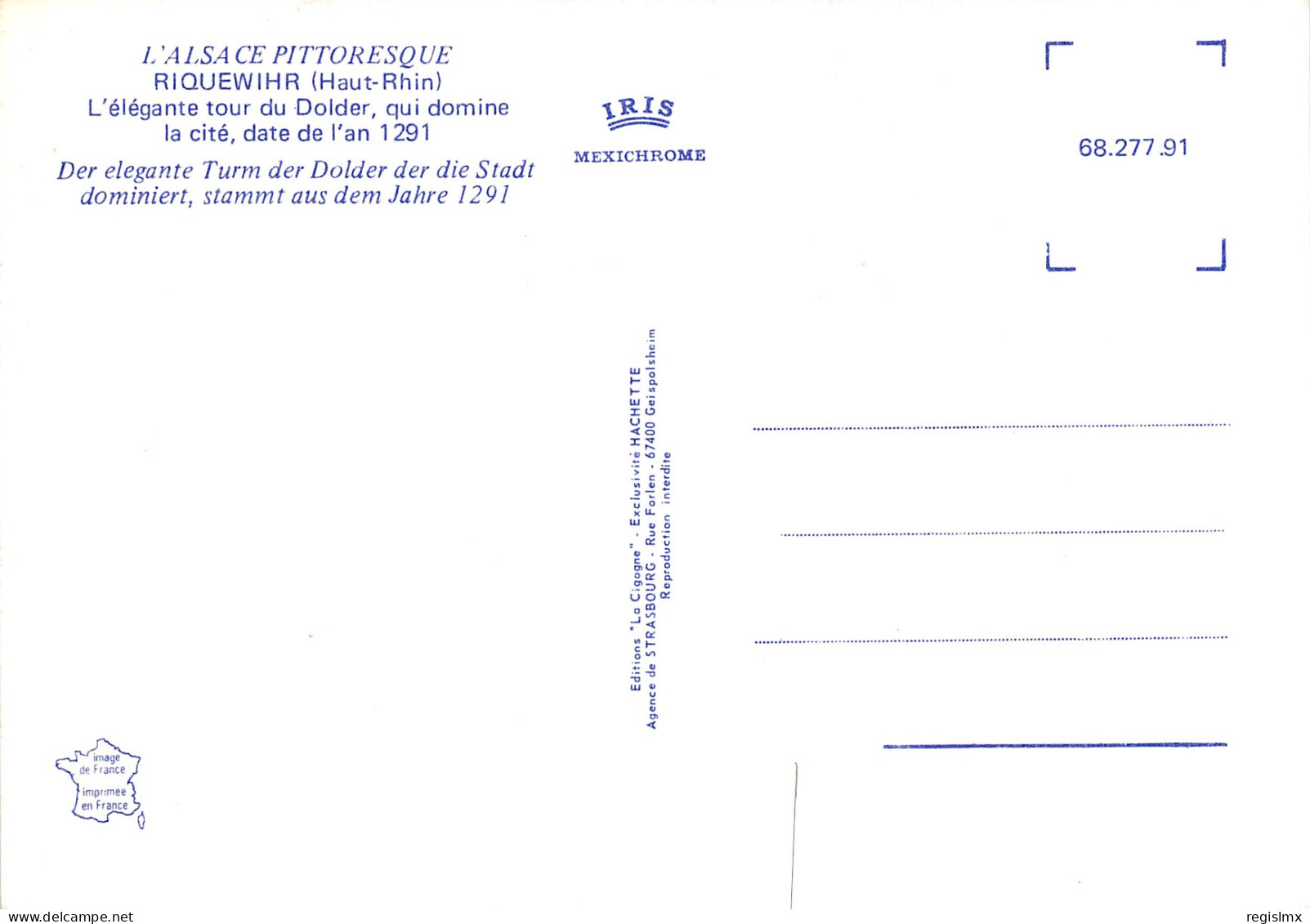 68-RIQUEWIHR-N°1026-C/0287 - Riquewihr