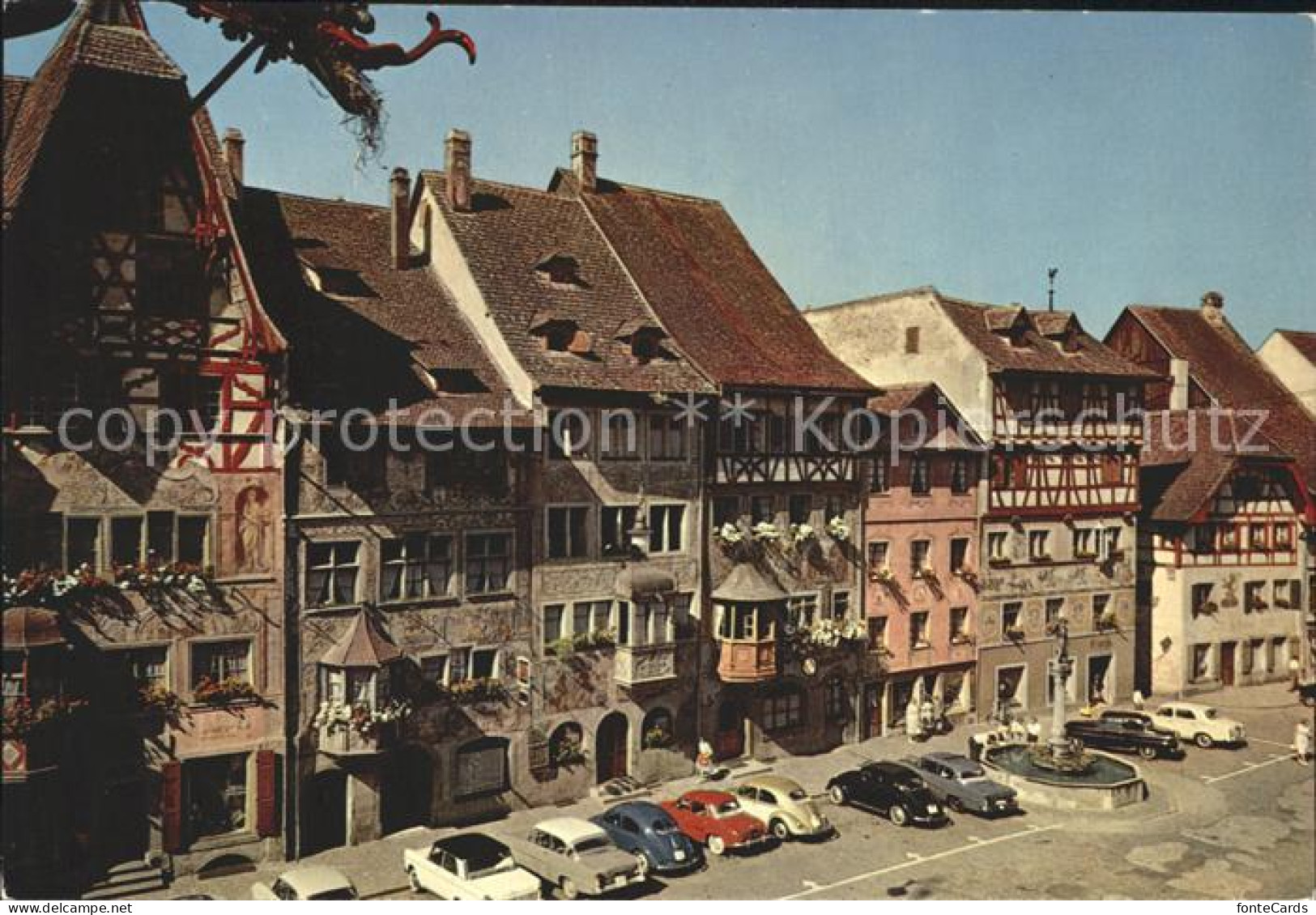 12283463 Stein Rhein Hauserfront Malerischen Rathausplatz  Stein Am Rhein - Other & Unclassified