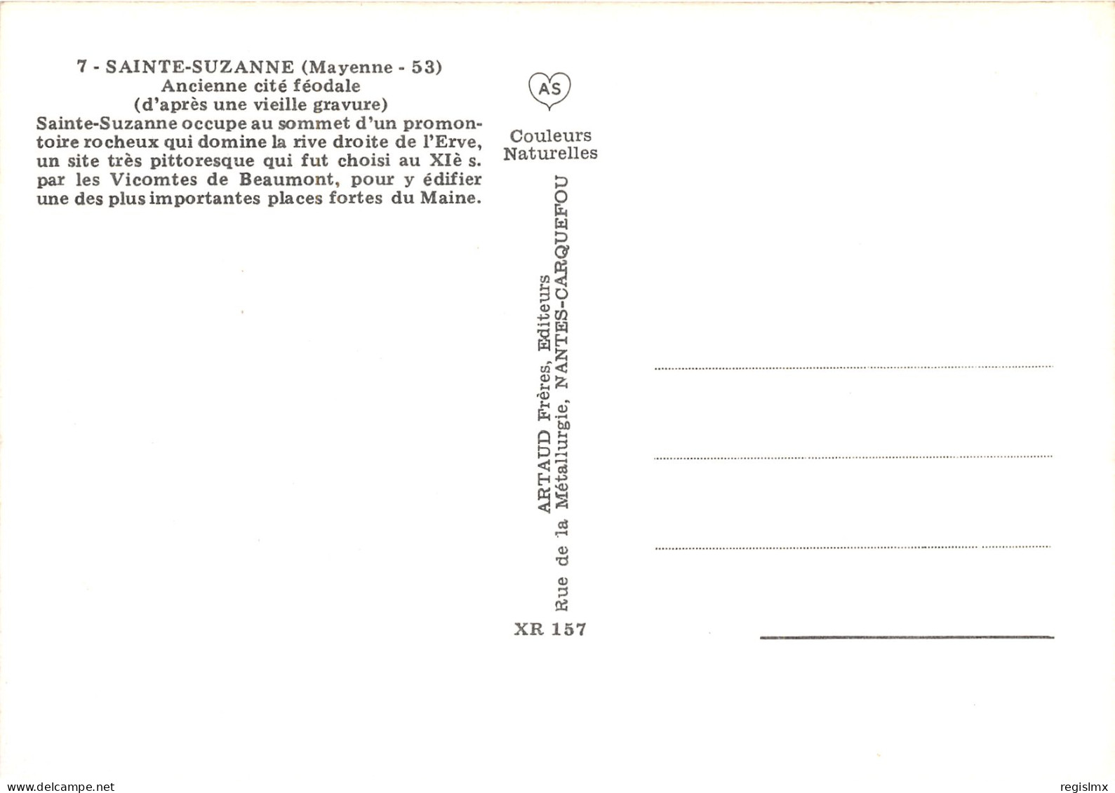 72-SAINTE SUZANNE-N°1026-E/0299 - Other & Unclassified