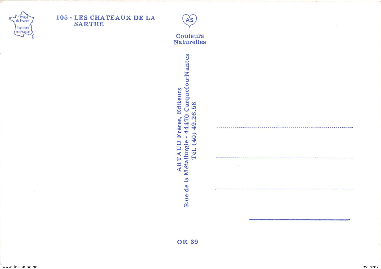 72-CHATEAUX DE LA SARTHE-N°1026-E/0131 - Autres & Non Classés