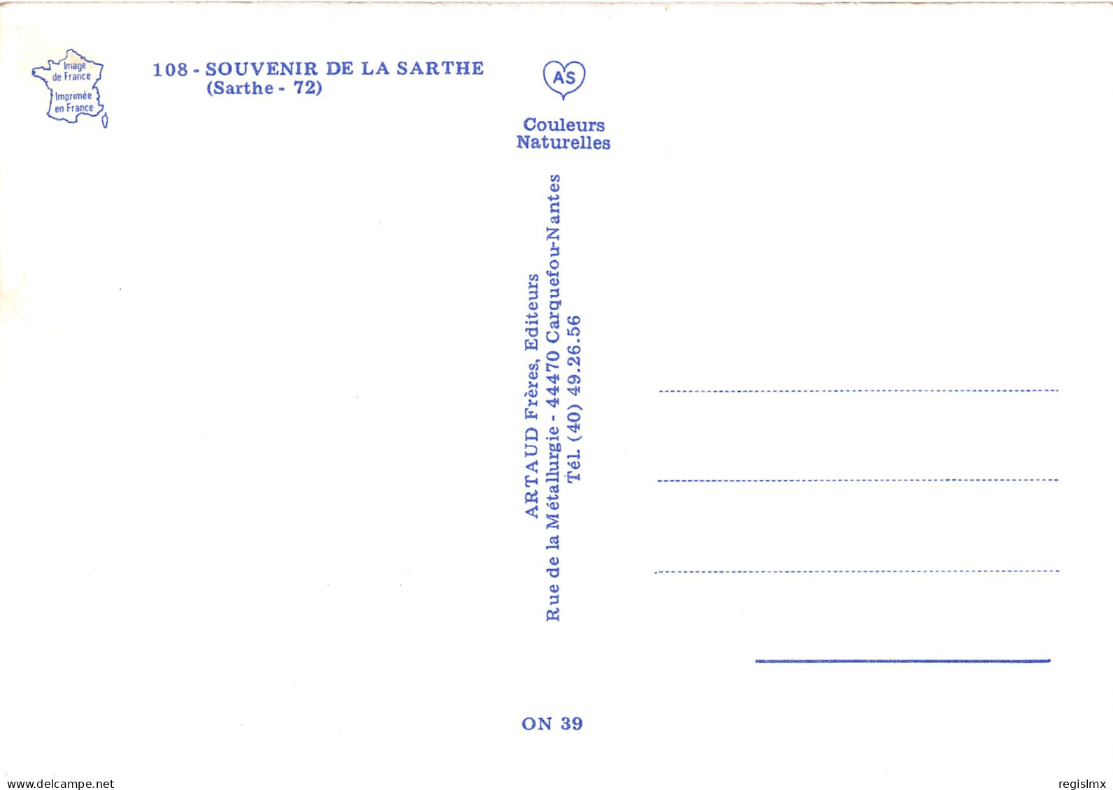 72-LA SARTHE  -N°1026-E/0129 - Other & Unclassified