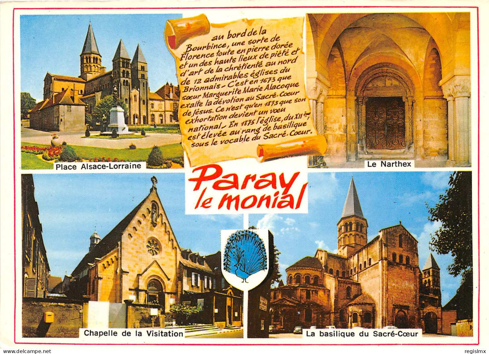 71-PARAY LE MONIAL-N°1026-D/0357 - Paray Le Monial