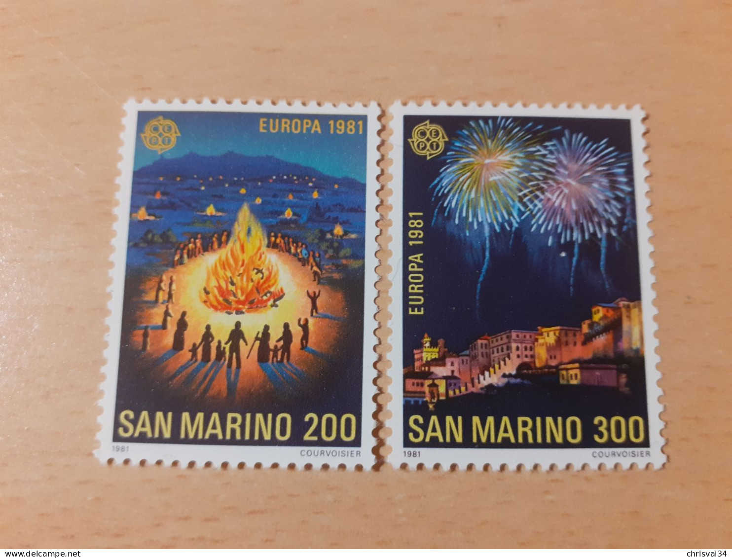 TIMBRES   EUROPA   1981  SAINT-MARIN   N  1024  / 1025   COTE  4,50  EUROS    NEUFS  LUXE** - 1981