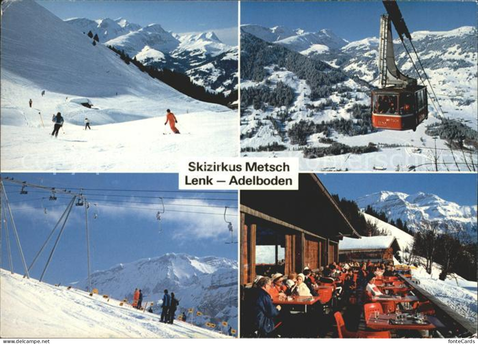 12278871 Lenk Simmental Skizirkus Metsch Lenk Adelboden Kabinenbahn Bergrestaura - Other & Unclassified