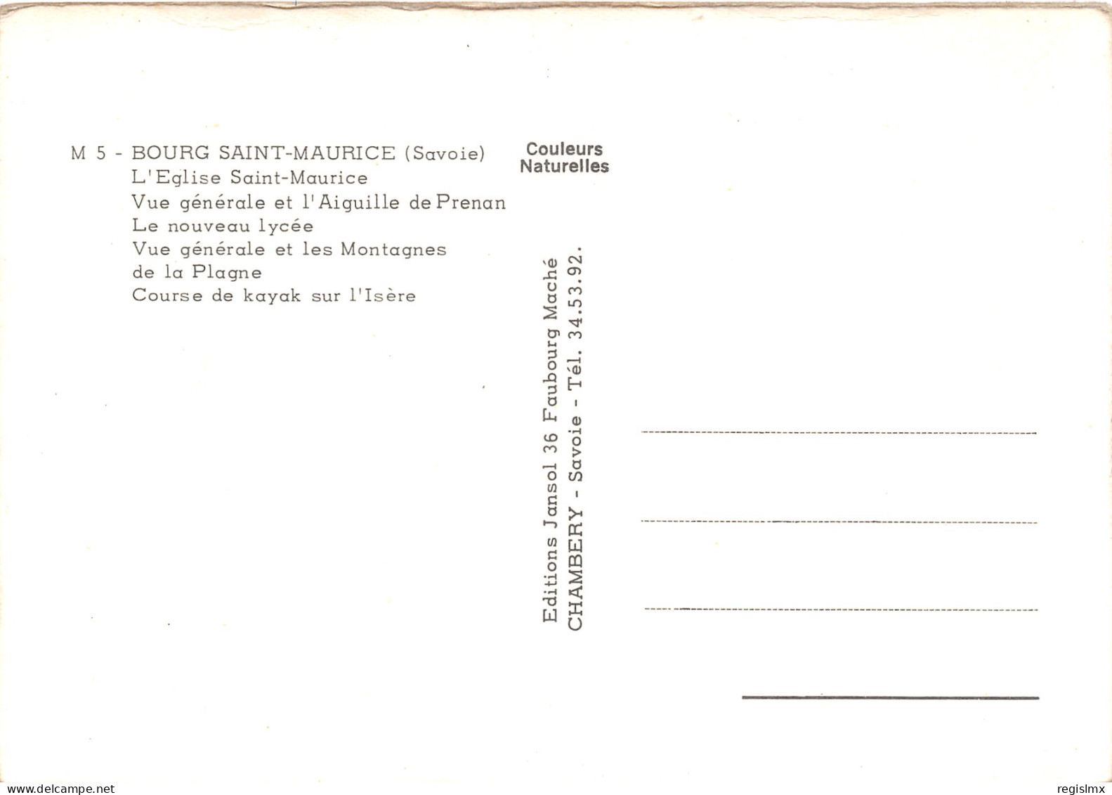 73-BOURG SAINT MAURICE-N°1027-B/0283 - Bourg Saint Maurice