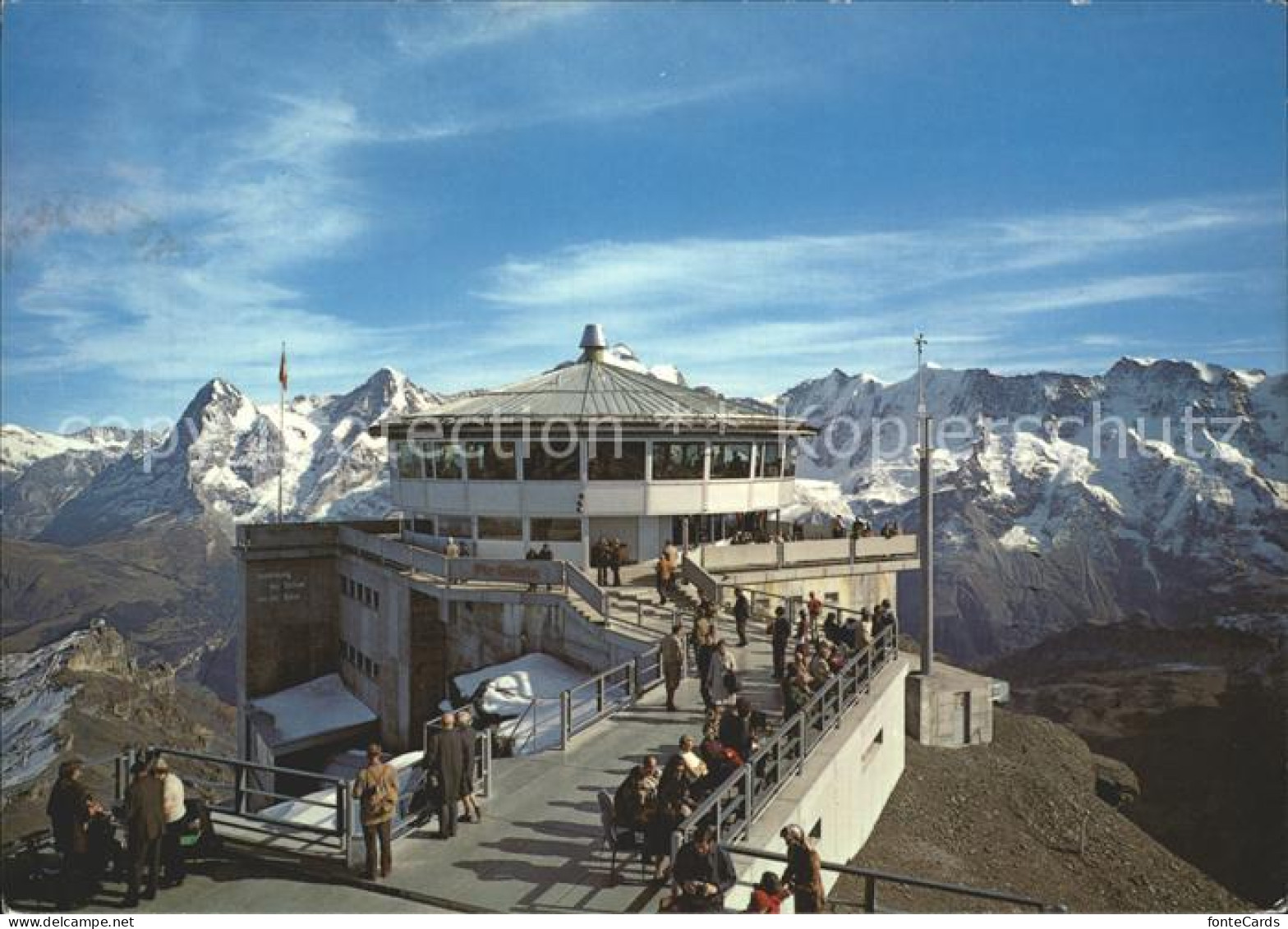 12278852 Muerren BE Schilthornbahn Drehrestaurant Piz Gloria Eiger Moench Jungfr - Other & Unclassified