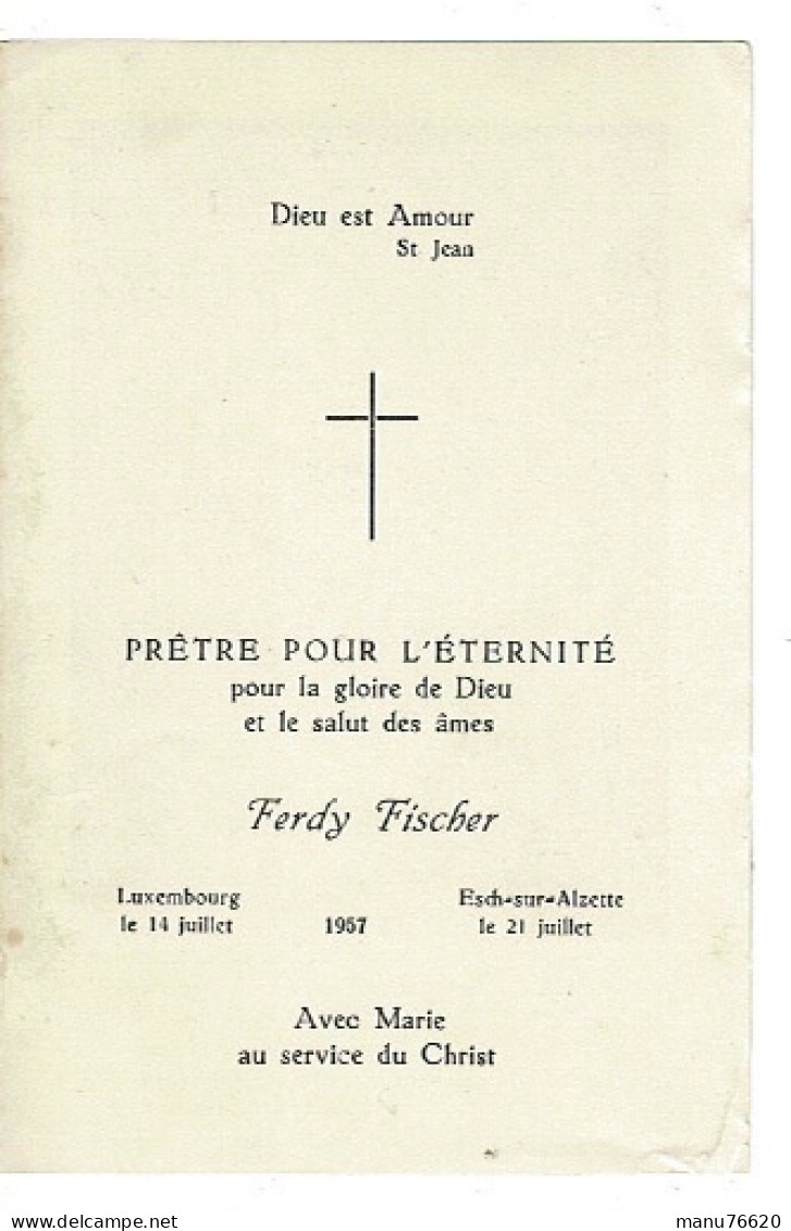 IMAGE RELIGIEUSE - CANIVET : Ferdy Fischer , Luxembourg & Esche Sur Alzette . - Religion & Esotérisme