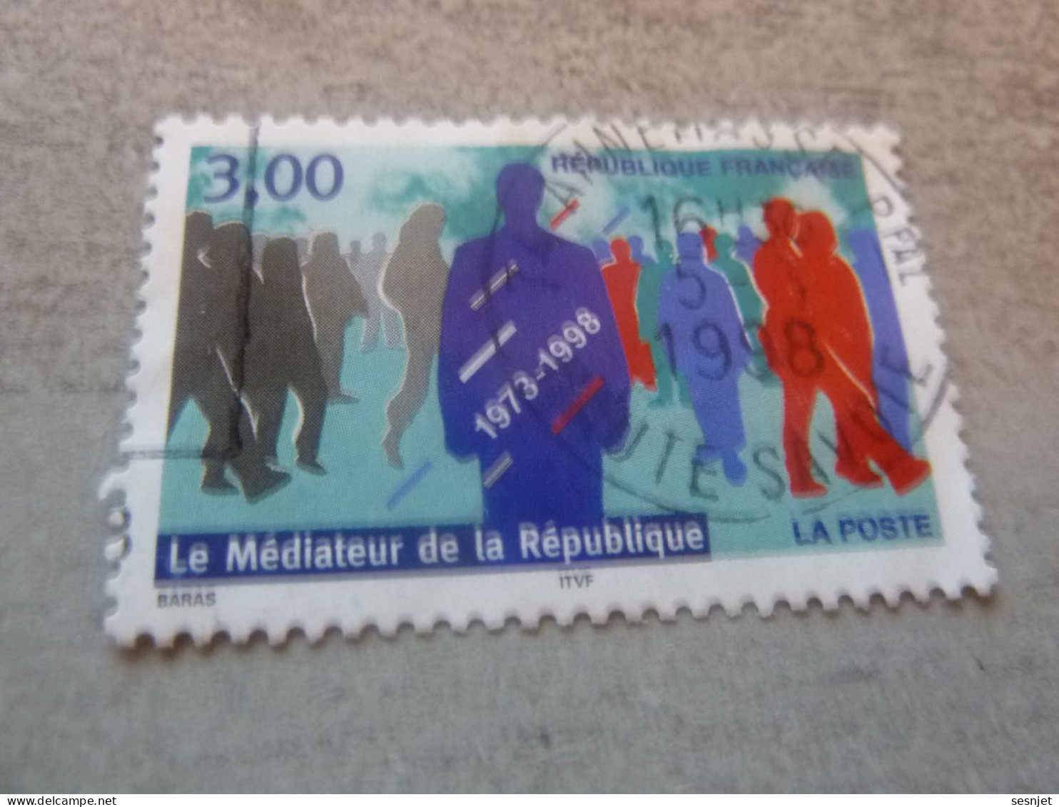 Le Médiateur De La République - 3f. - Yt 3134 - Multicolore - Oblitéré - Année 1998 - - Gebruikt