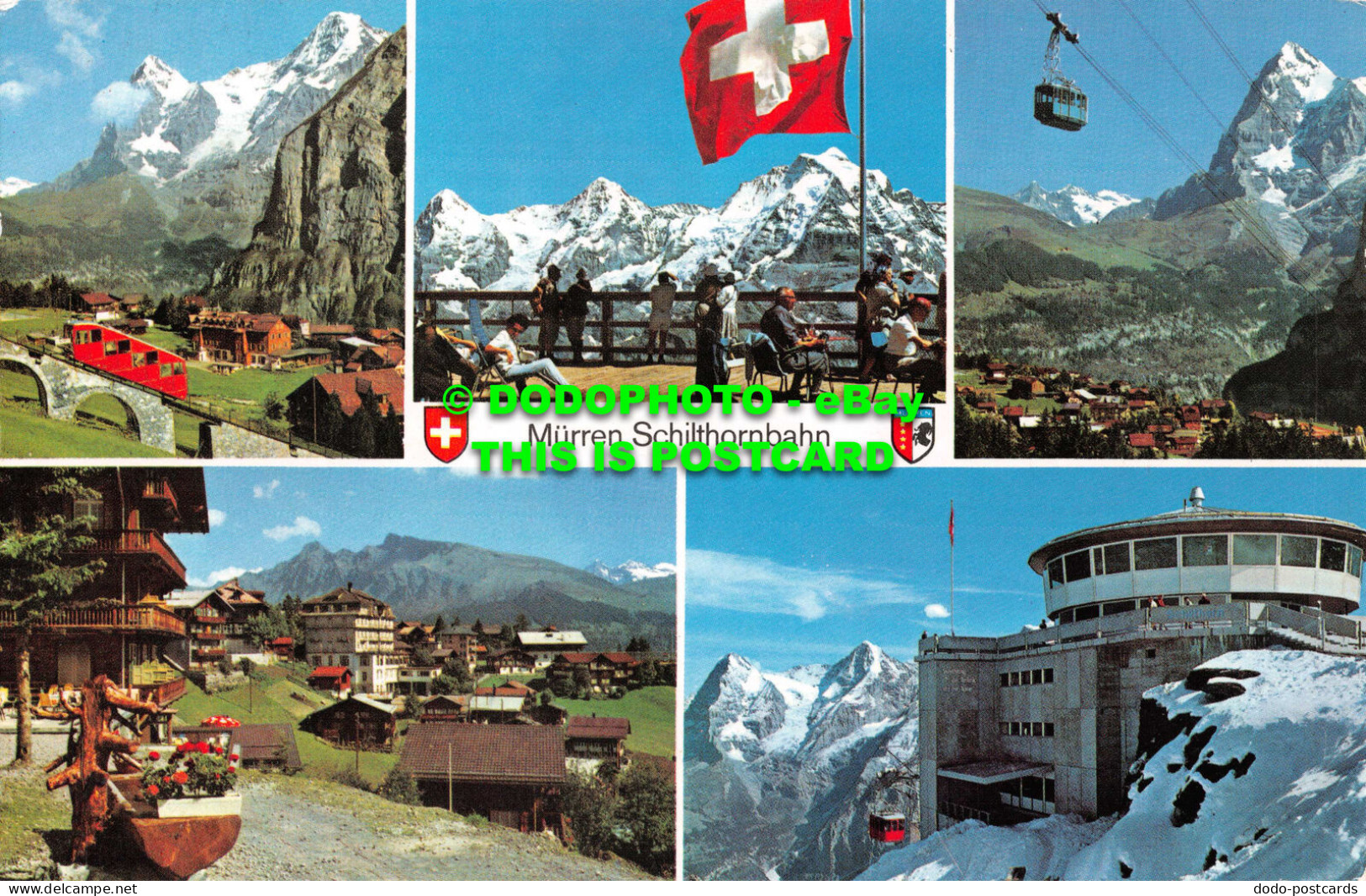 R552474 Murren Schilthornbahn. Berneroberland. H. Steinhauer. 1970. Multi View - Welt