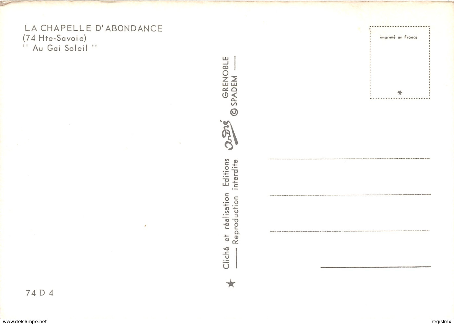 74-LA CHAPELLE D ABONDANCE-N°1027-E/0305 - La Chapelle-d'Abondance