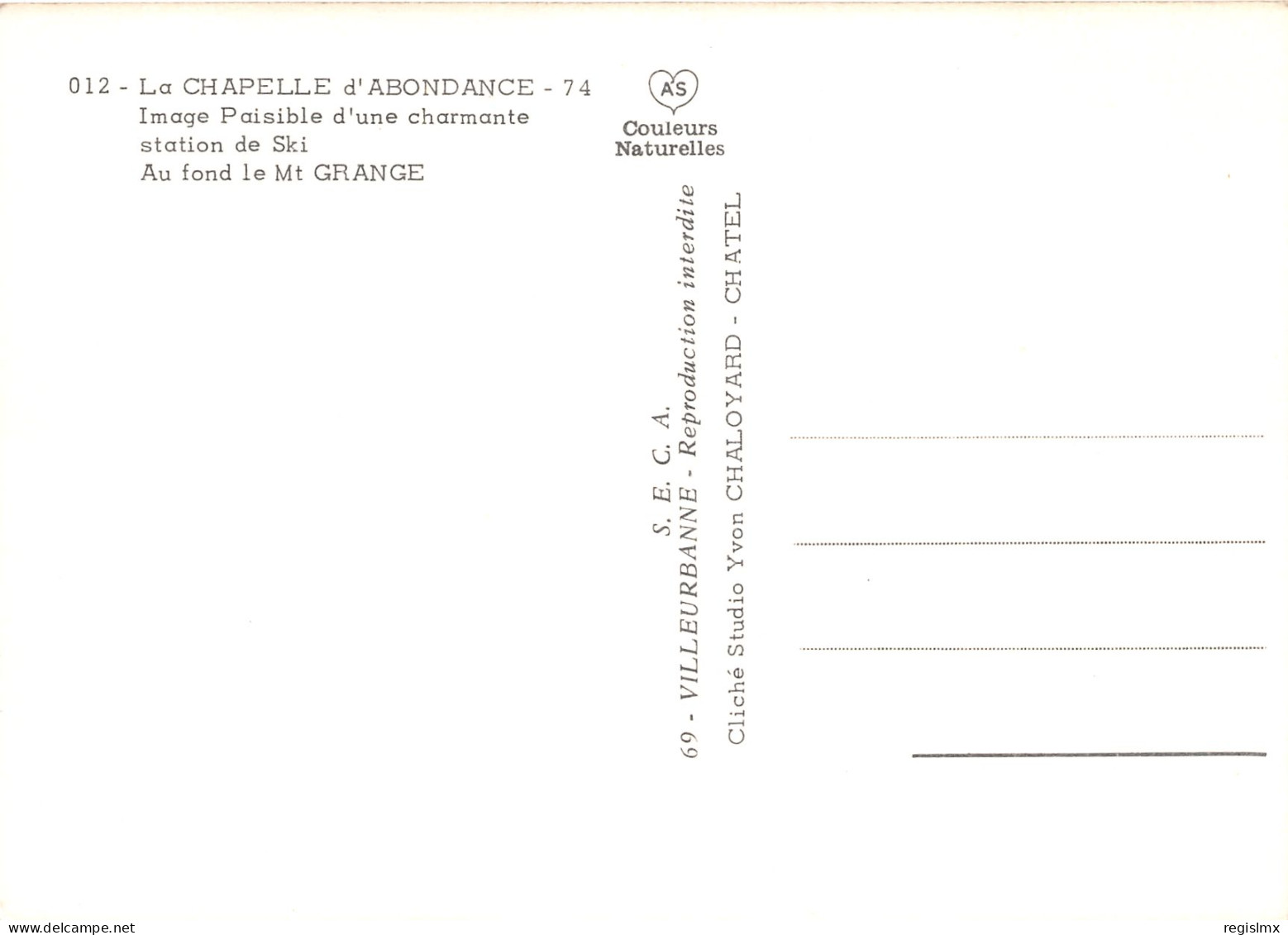 74-LA CHAPELLE D ABONDANCE-N°1027-E/0309 - La Chapelle-d'Abondance