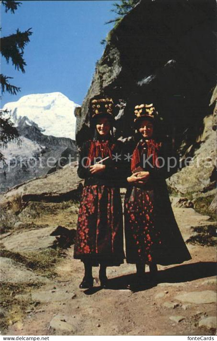 12278331 Saas-Fee Trachten Frauen Im Saastal Kapellenweg Alphubel Saas-Fee - Other & Unclassified