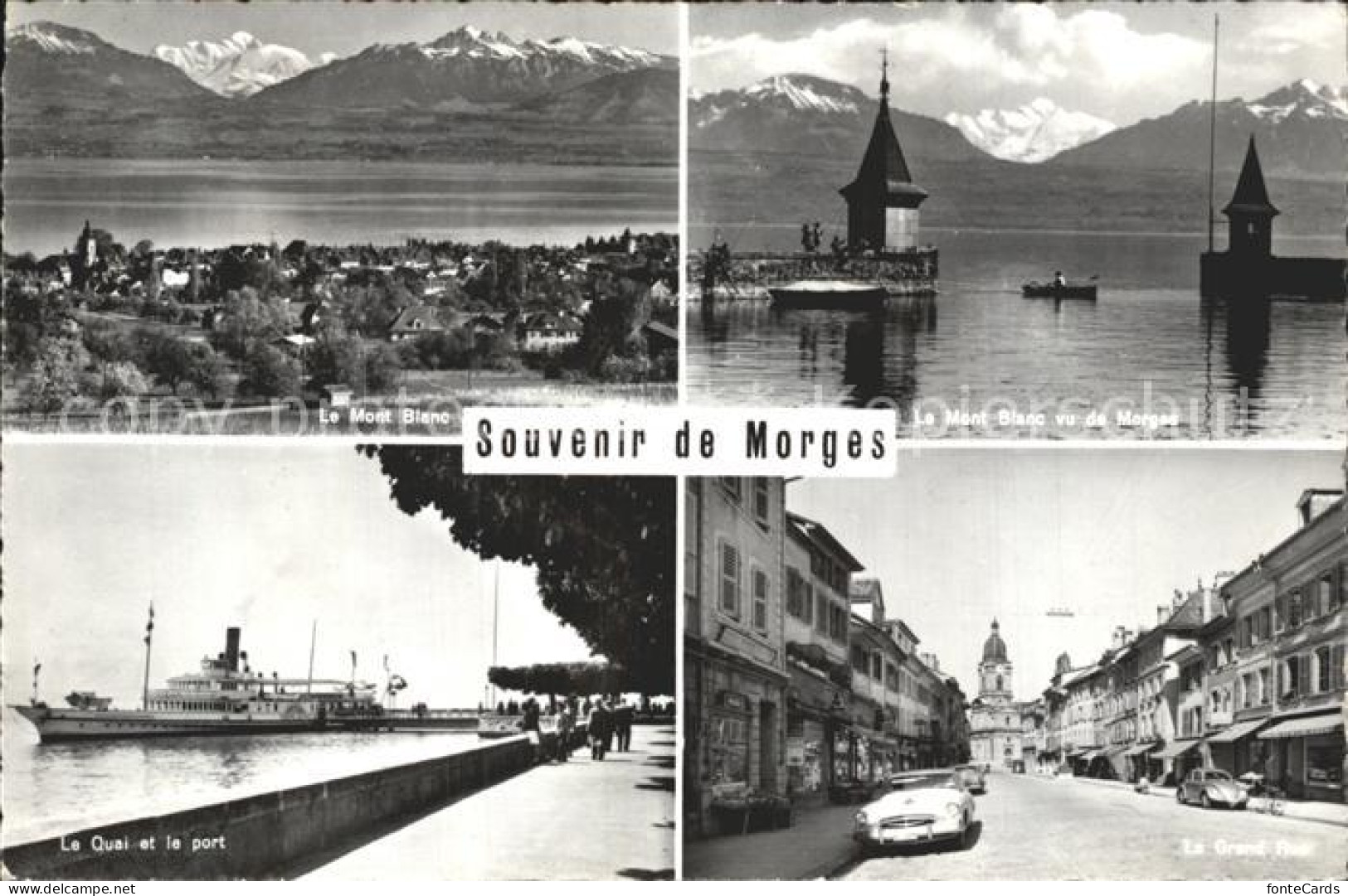 12277513 Morges Mont Blanc Quai Port Morges - Other & Unclassified