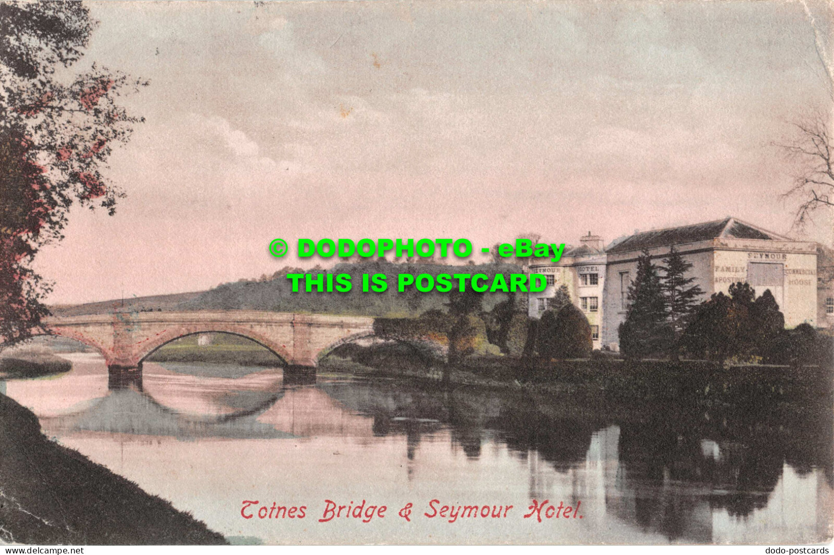 R552193 Totnes Bridge And Seymour Hotel. Friths Series. No. 21627. 1909 - Welt