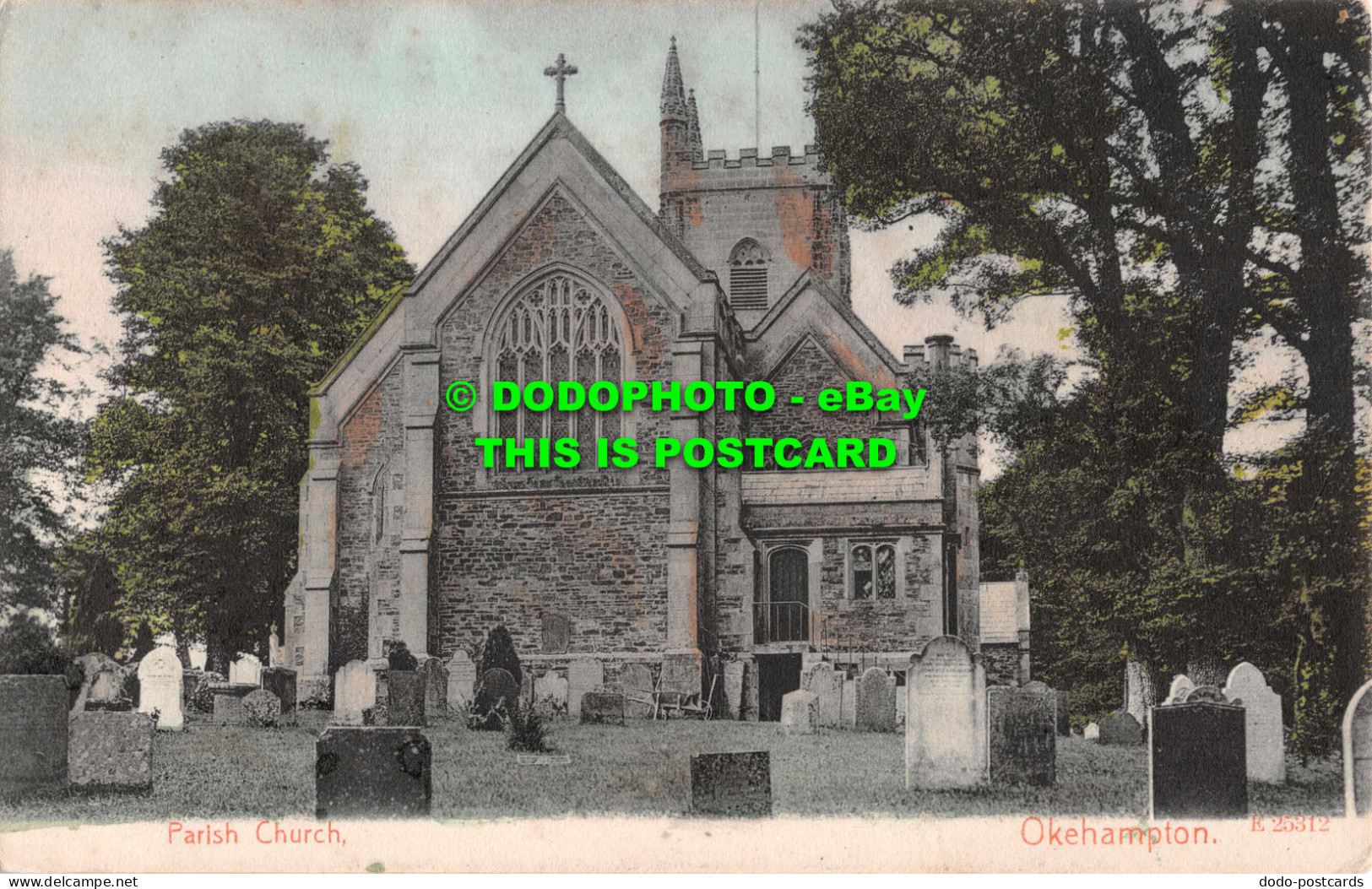 R552194 Parish Church. Okehampton. E25312. Stengel. 1908 - Welt
