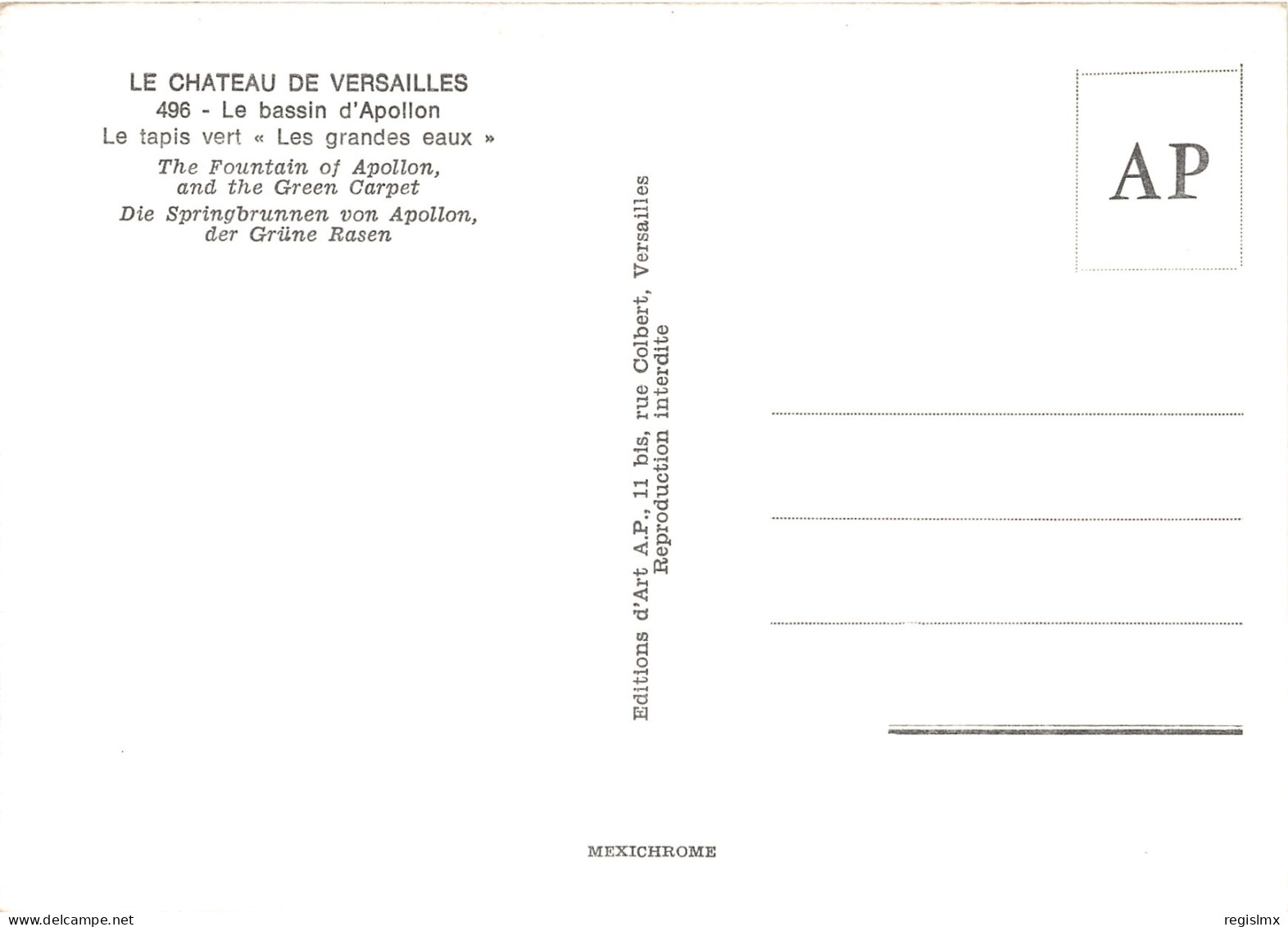 78-VERSAILLES-N°1029-B/0305 - Versailles