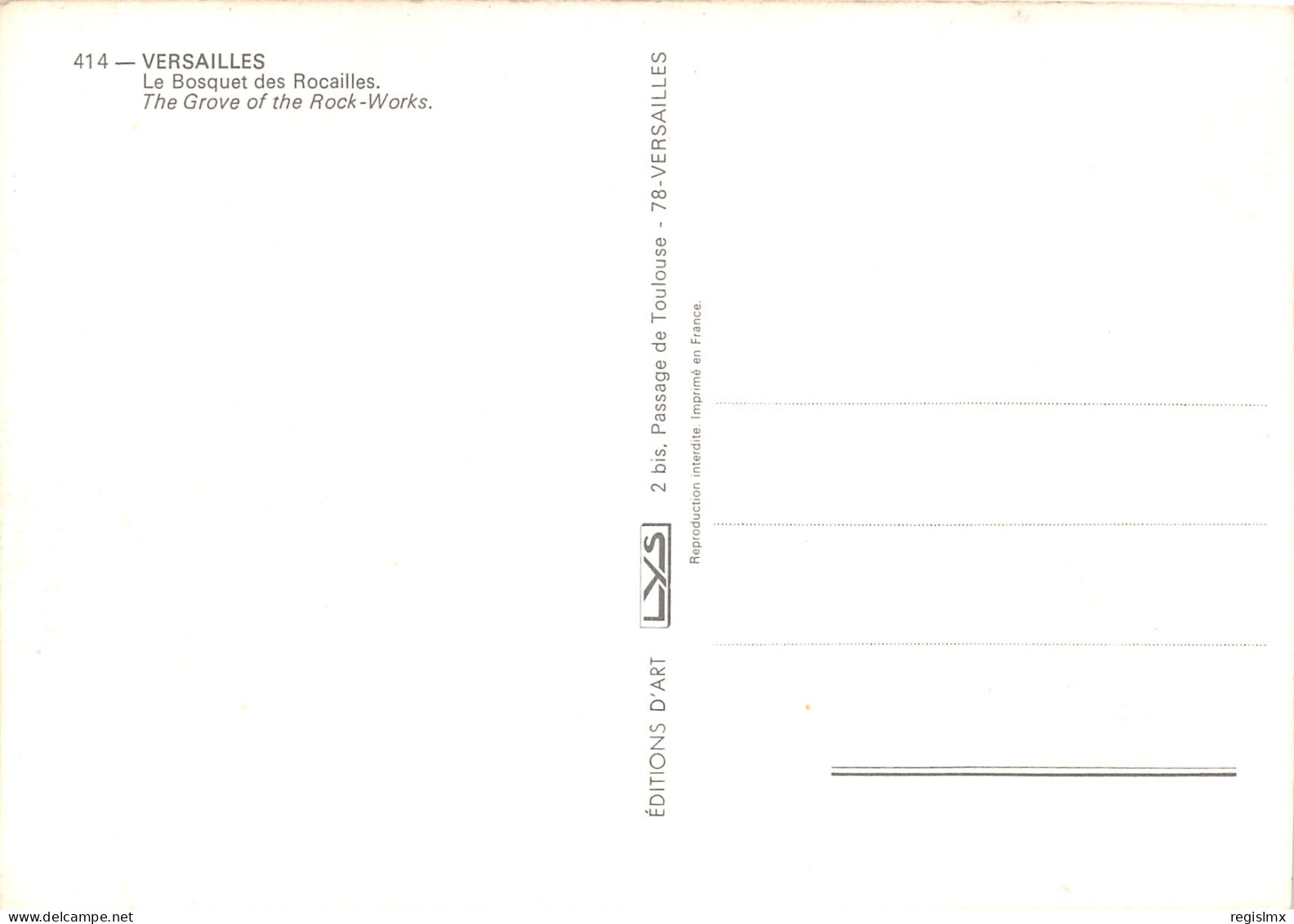 78-VERSAILLES-N°1029-B/0323 - Versailles