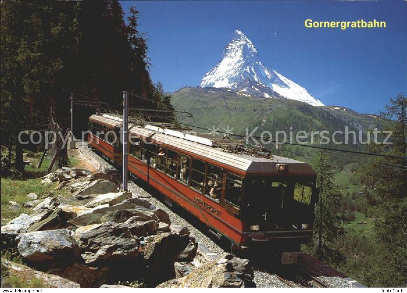 12274308 Gornergratbahn Matterhorn Zermatt Doppeltriebwagen Bhe 4/8 Gornergratba - Other & Unclassified