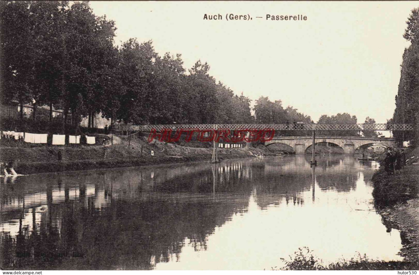 CPA AUCH - GERS - PASSERELLE - Auch