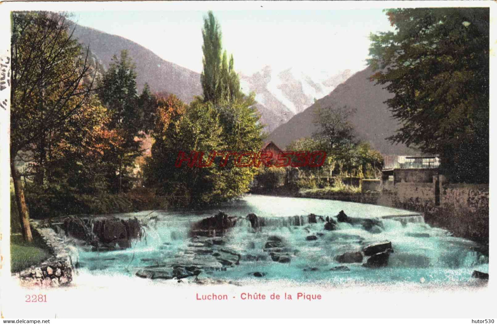 CPA LUCHON - HAUTE GARONNE - CHUTE DE LA PIQUE - Luchon