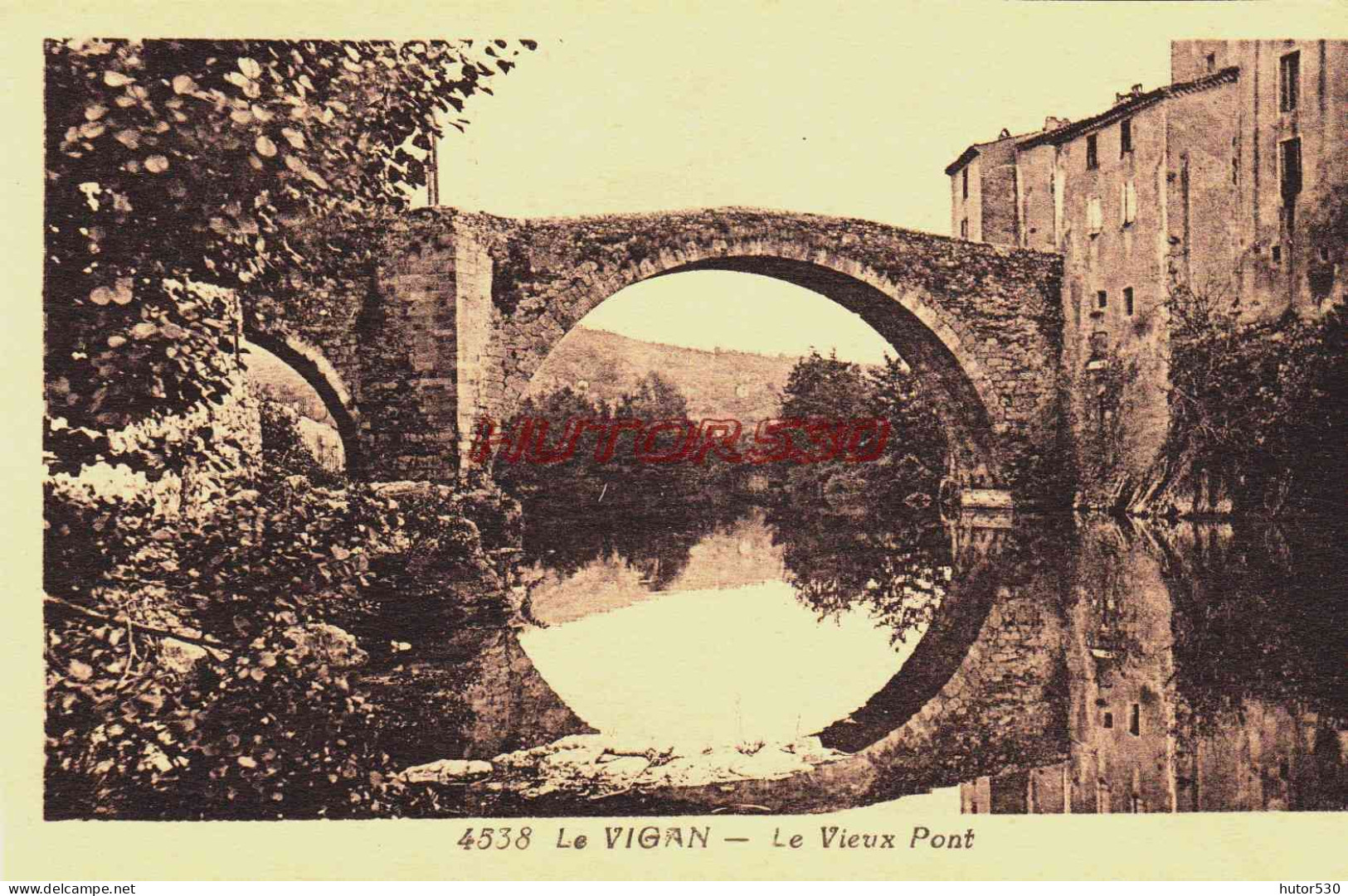 CPA LE VIGAN - GARD - LE VIEUX PONT - Le Vigan