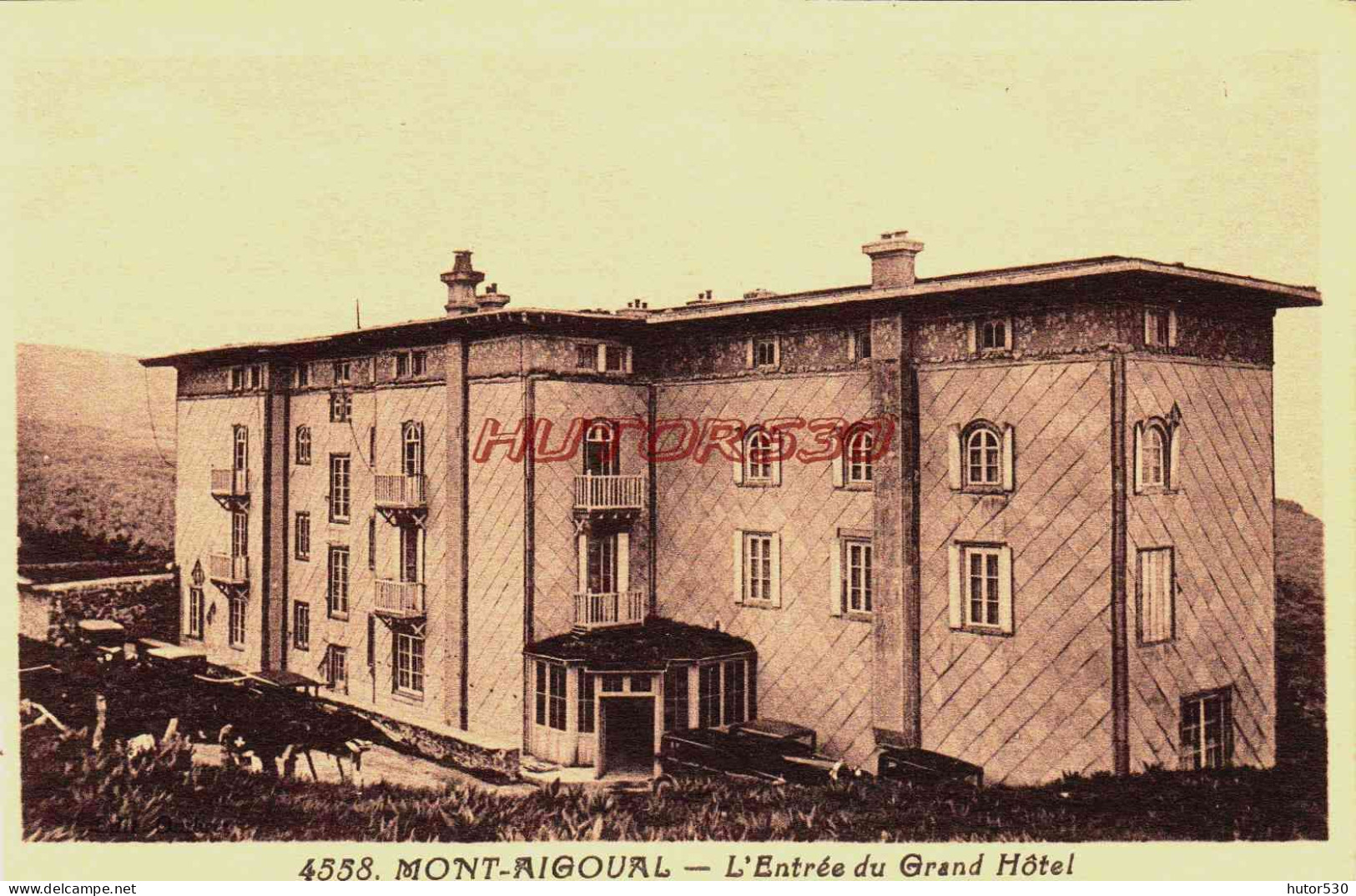 CPA MONT AIGOUAL - GARD - LE GRAND HOTEL - Autres & Non Classés