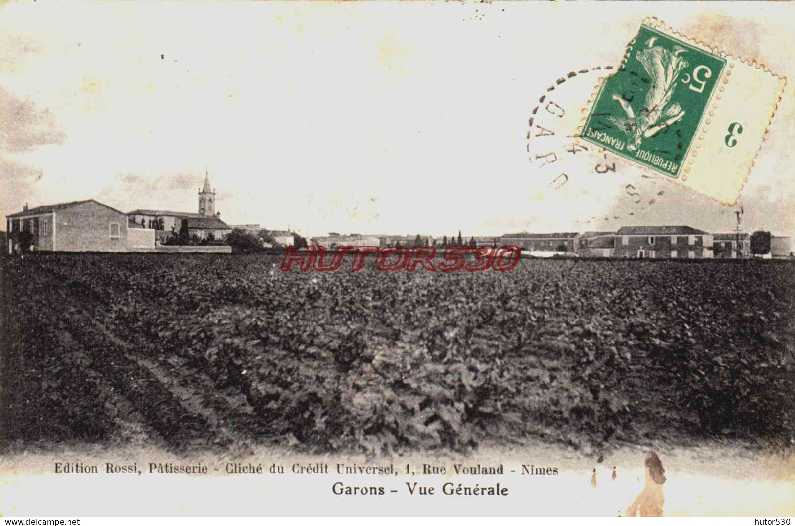 CPA GARONS - GARD - VUE GENERALE - Other & Unclassified