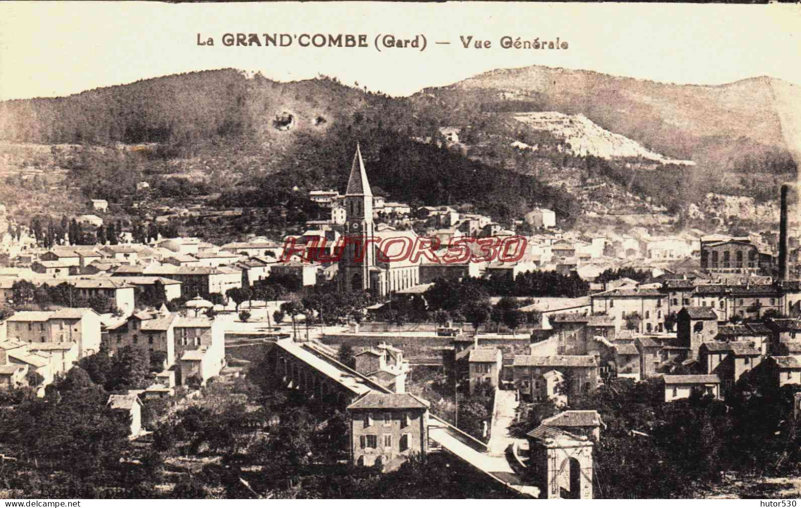 CPA LA GRAND' COMBE - GARD - VUE GENERALE - Other & Unclassified