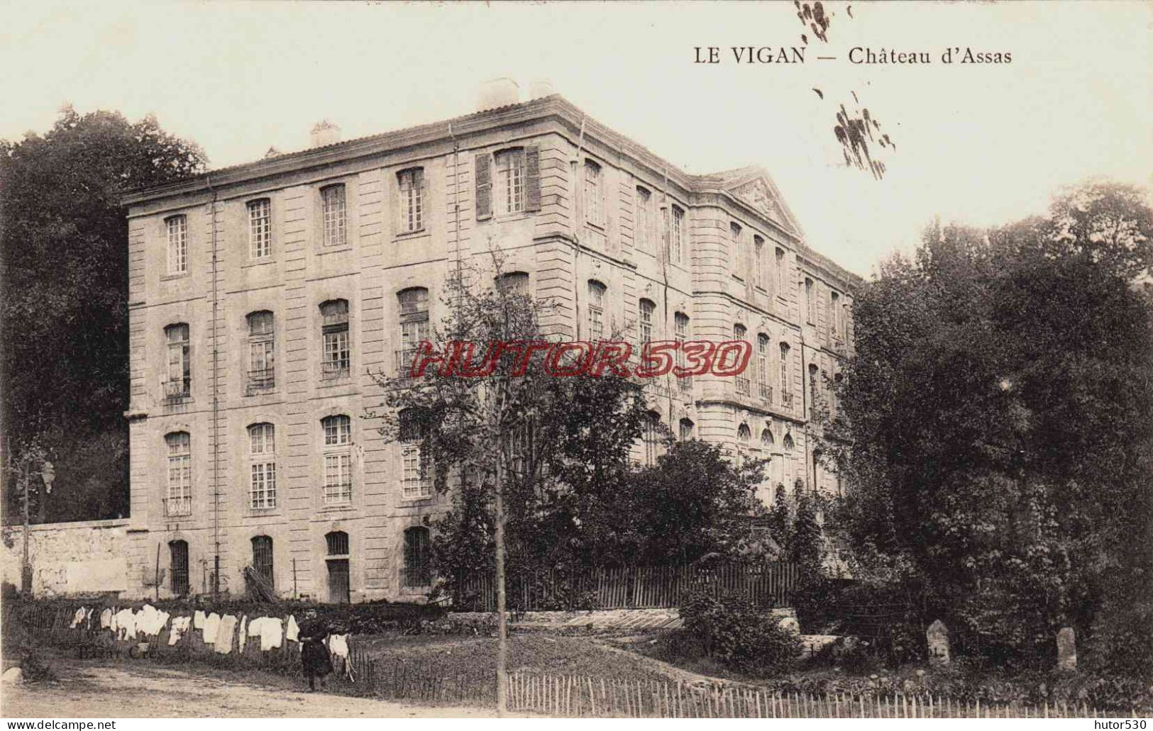 CPA LE VIGAN - GARD - CHATEAU D'ASSAS - Le Vigan