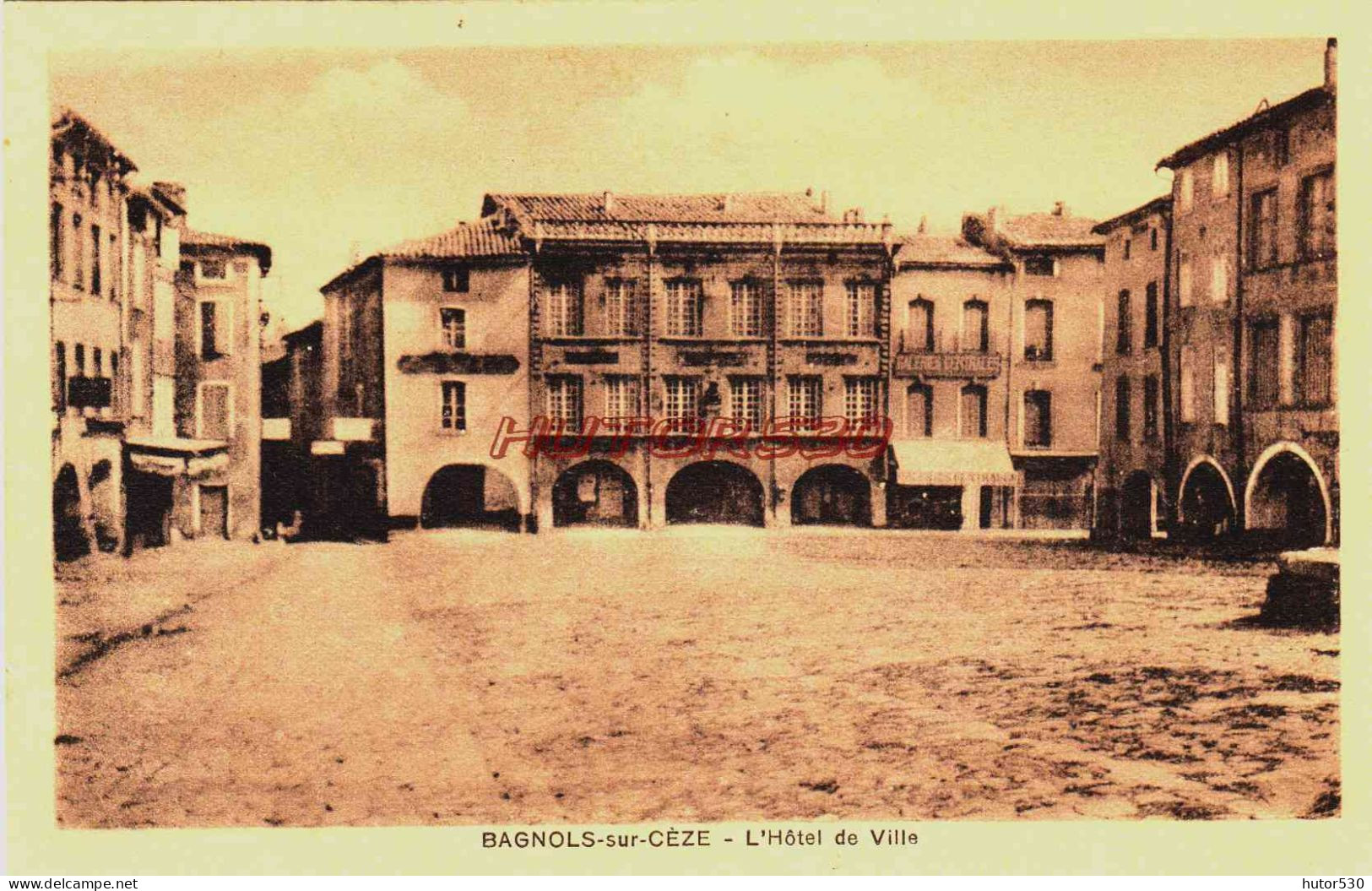 CPA BAGNOLS SUR CEZE - GARD - L'HOTEL DE VILLE - Bagnols-sur-Cèze