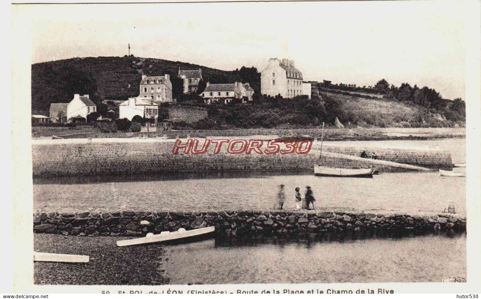 CPA SAINT POL DE LEON - FINISTERE - ROUTE DE LA PLAGE - Saint-Pol-de-Léon