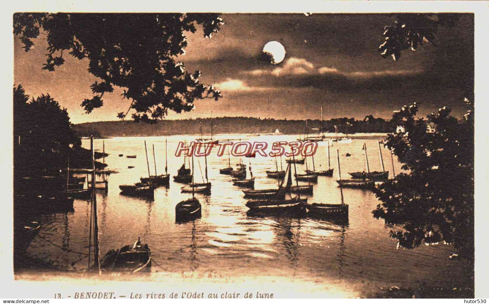 CPA BENODET - FINISTERE - CLAIR DE LUNE - Bénodet