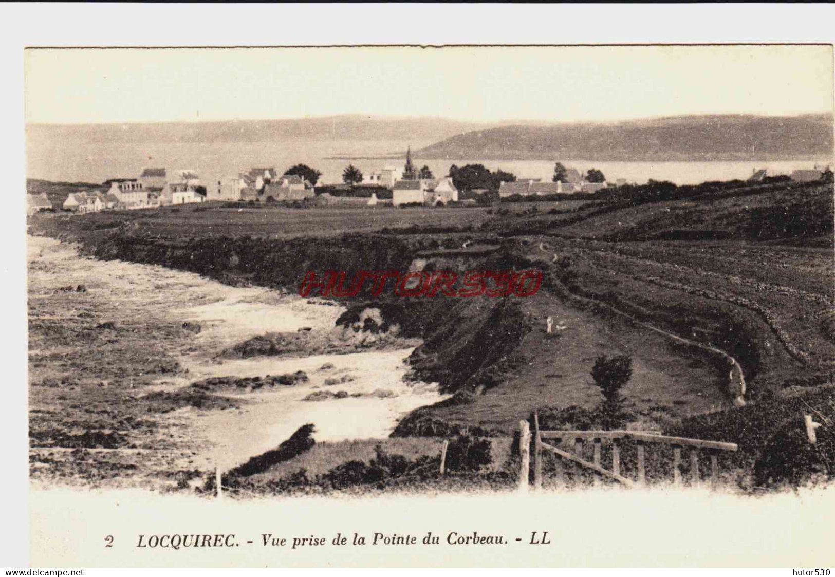 CPA LOCQUIREC - FINISTERE - VUE PRISE DE LA POINTE DU CORBEAU - Locquirec