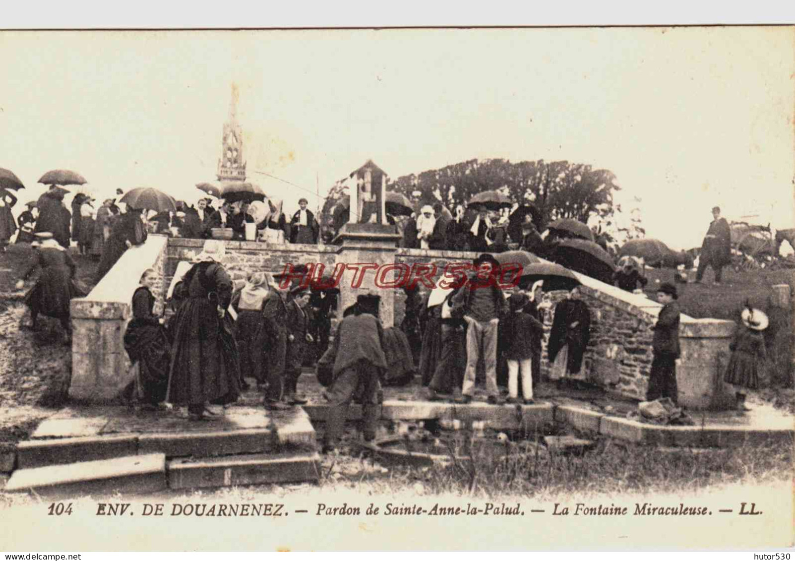 CPA SAINTE ANNE LA PALUD - FINISTERE - LA FONTAINE MIRACULEUSE - Autres & Non Classés