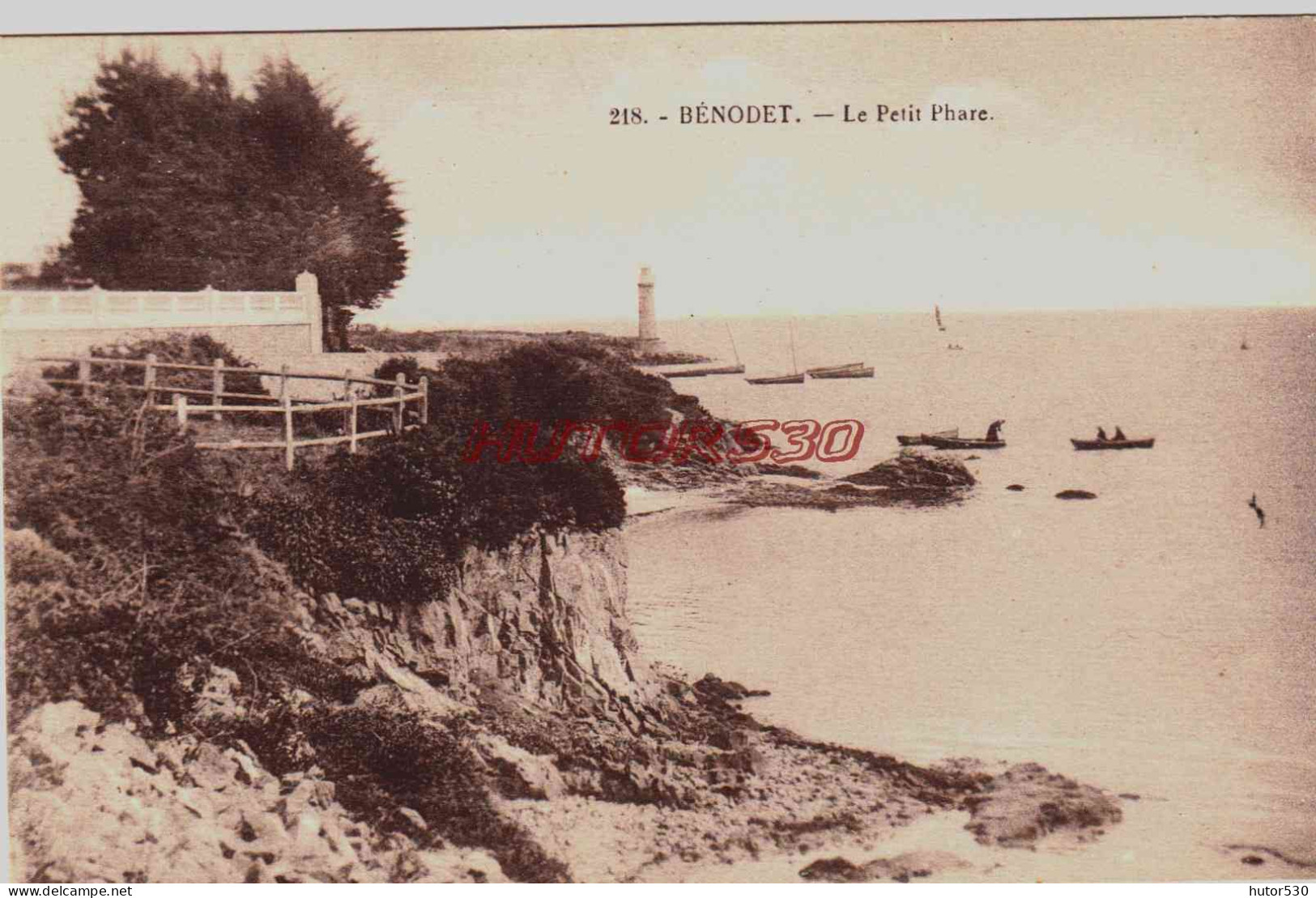 CPA BENODET - FINISTERE - LE PETIT PHARE - Bénodet