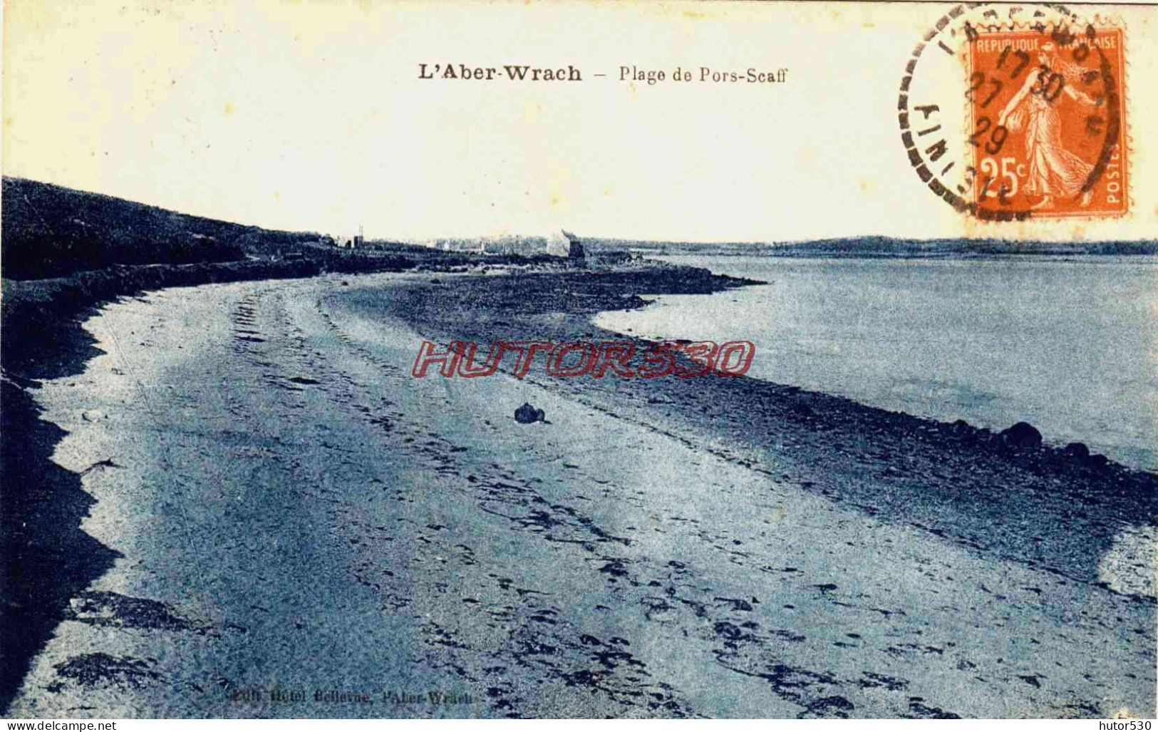 CPA L'ABER WRACH - FINISTERE - LA PLAGE DE PORS SCAFF - Autres & Non Classés