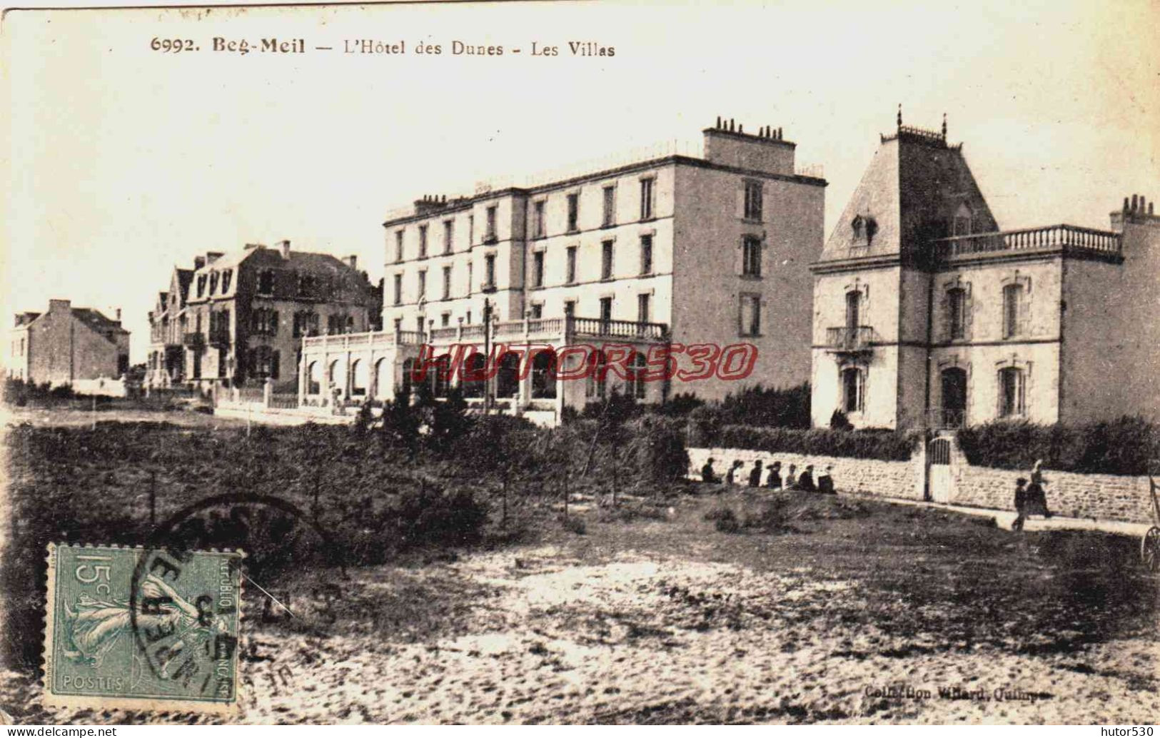 CPA BEG MEIL - FINISTERE - L'HOTEL DES DUNES ET LES VILLAS - Autres & Non Classés