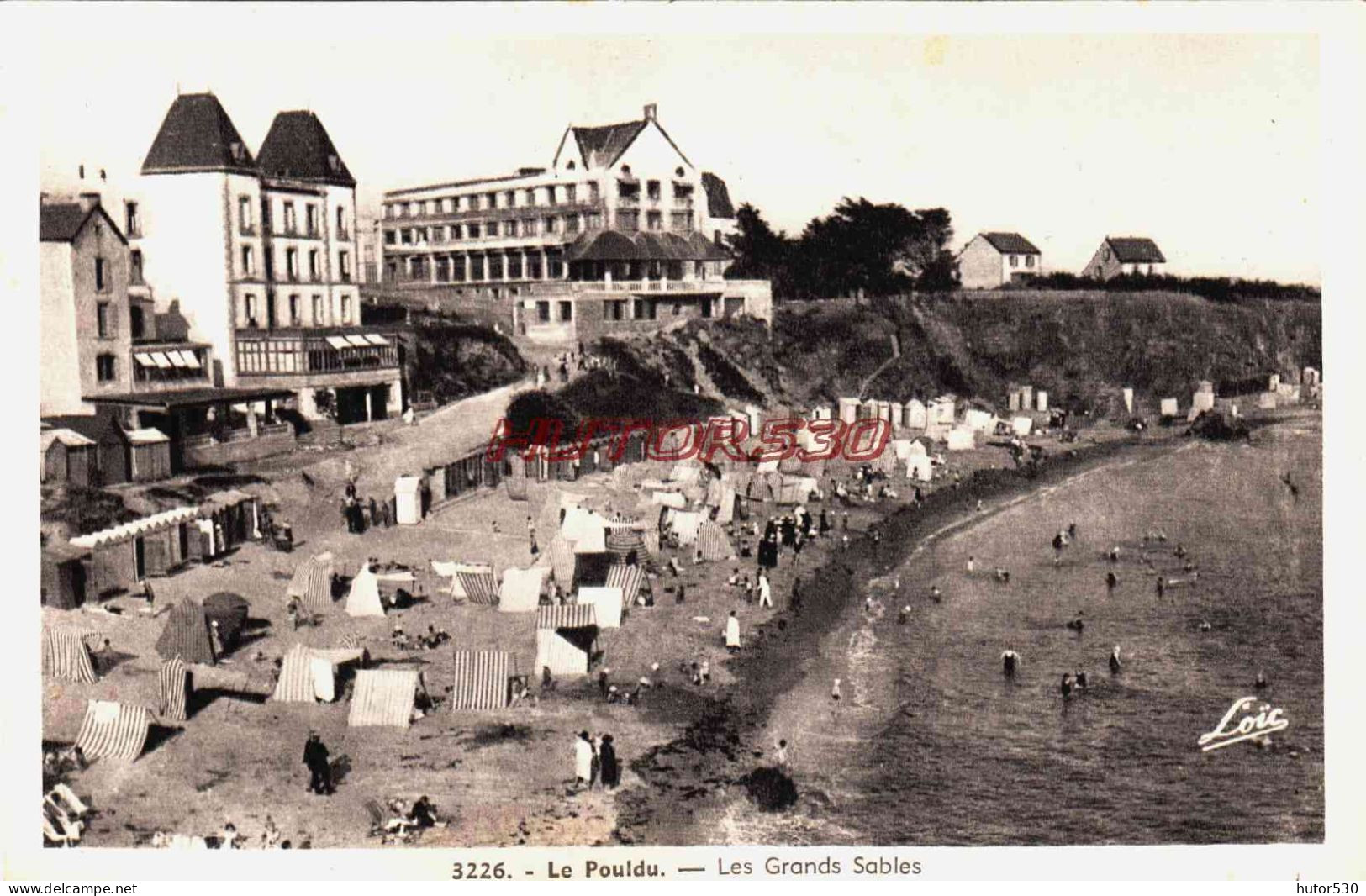 CPA LE POULDU - FINISTERE - LES GRANDS SABLES - Autres & Non Classés