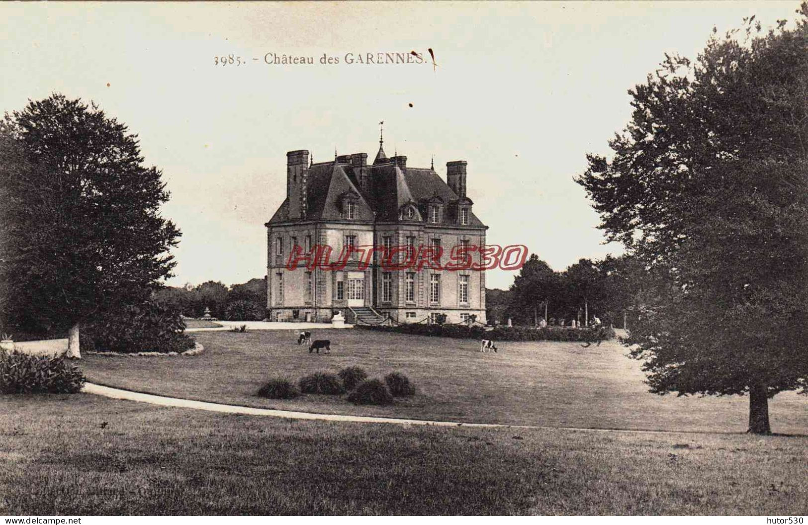 CPA CHÂTEAU DES GARENNES - FINISTERE - Other & Unclassified