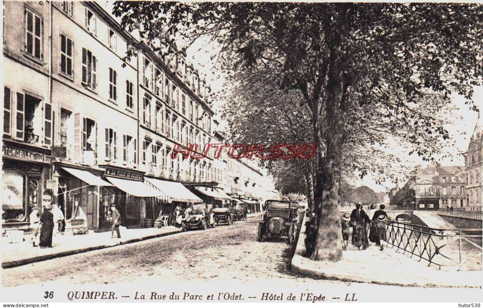 CPA QUIMPER - FINISTERE - HOTEL DE L'EPEE - RUS DU PARC - Quimper