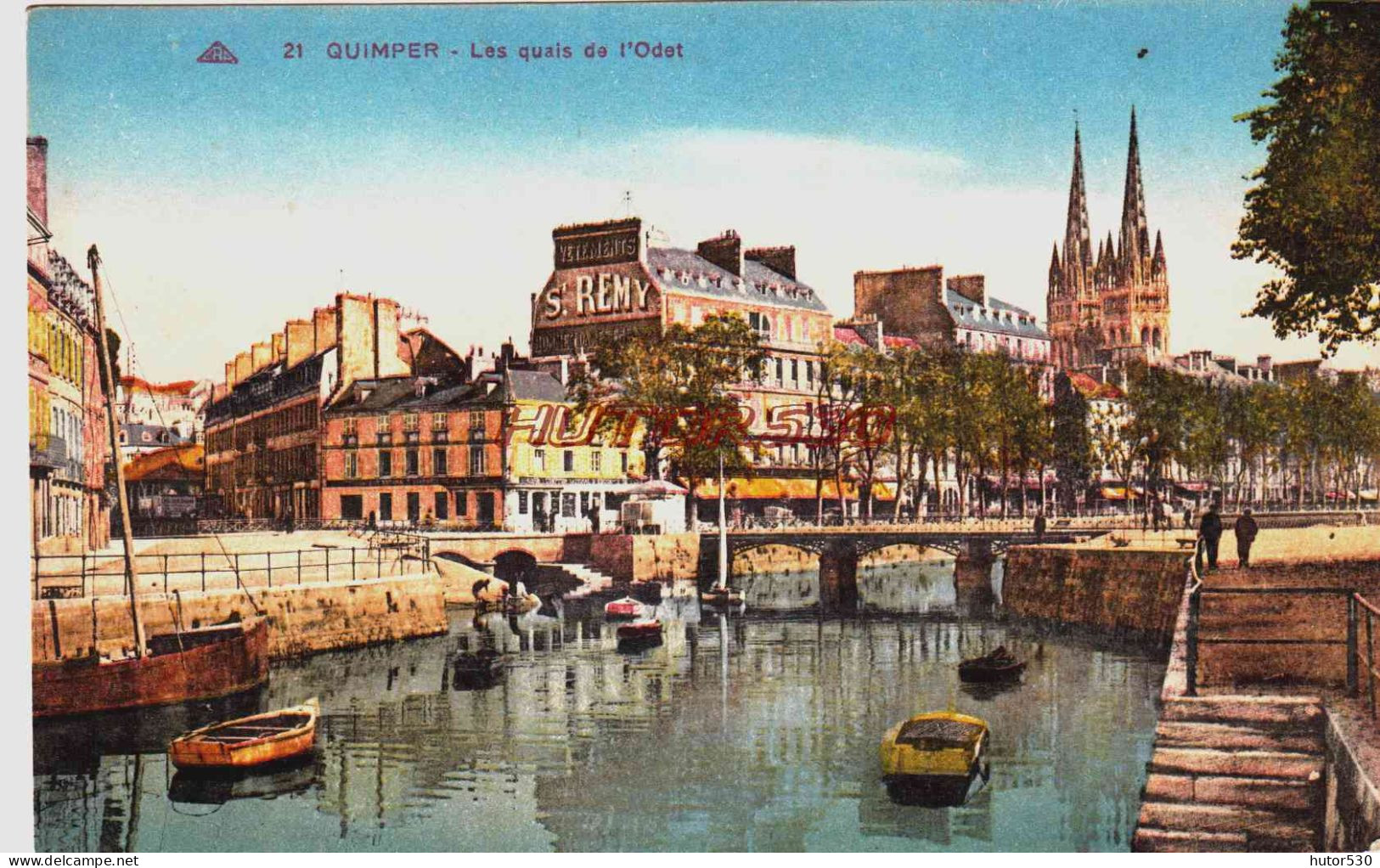 CPA QUIMPER - FINISTERE - LES QUAIS DE L'ODET - Quimper