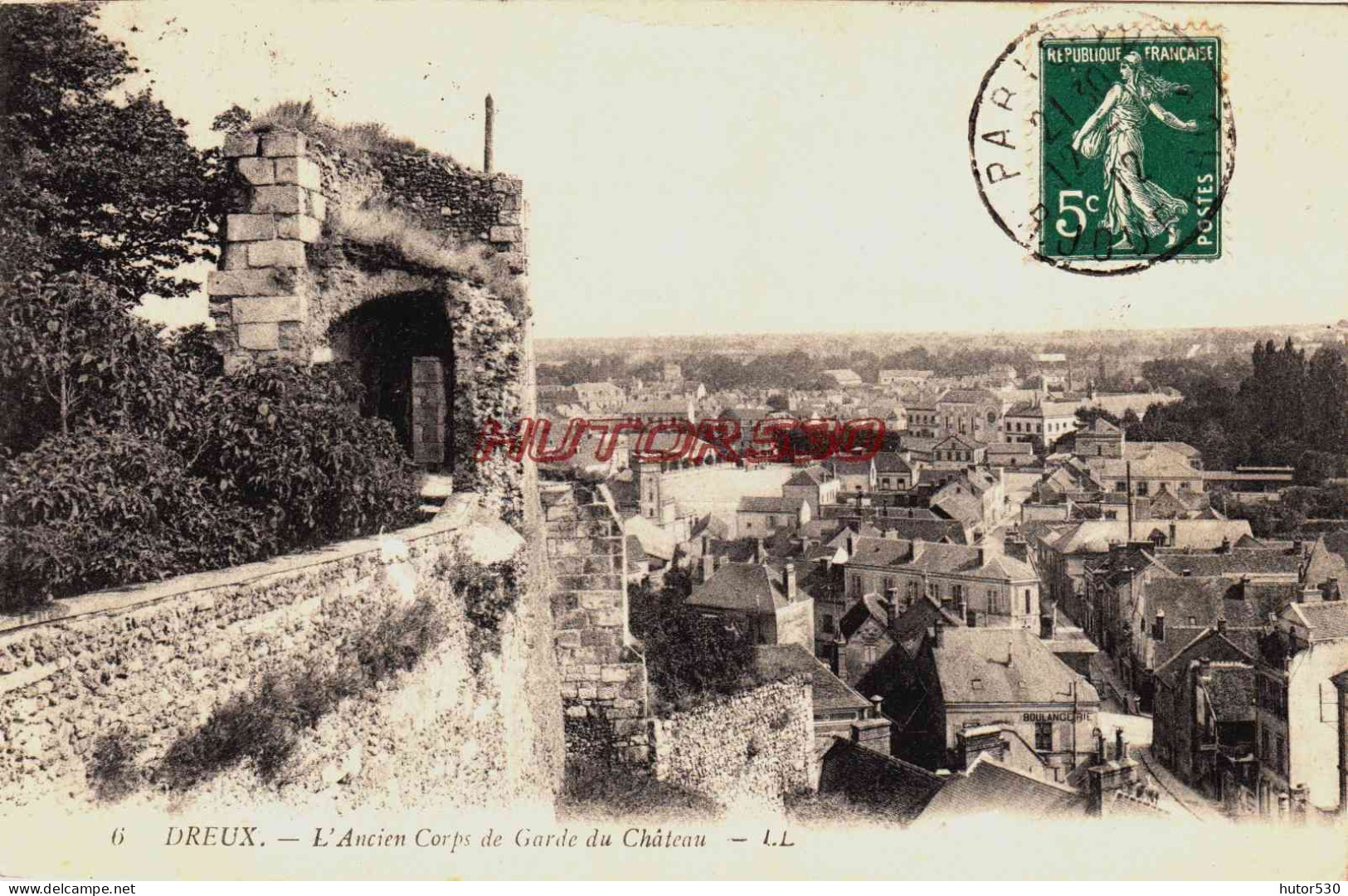 CPA DREUX - EURE ET LOIR - ANCIEN CORPS DE GARDE ET VUE - Dreux