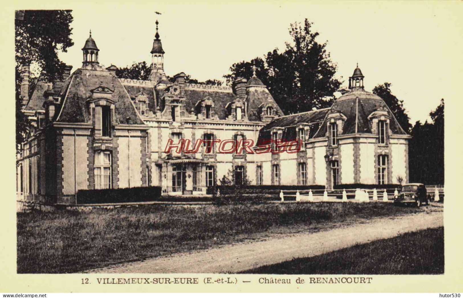 CPSM VILLEMEUX SUR EURE - EURE ET LOIR - CHATEAU DE RENANCOURT - Otros & Sin Clasificación