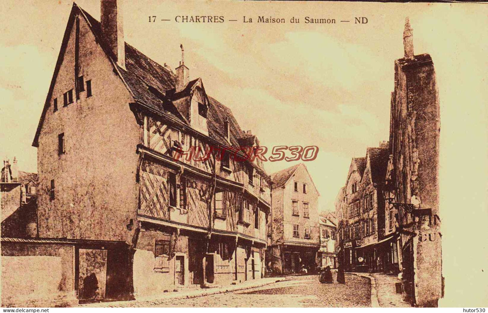 CPA CHARTRES - EURE ET LOIR - LA MAISON DU SAUMON - Chartres