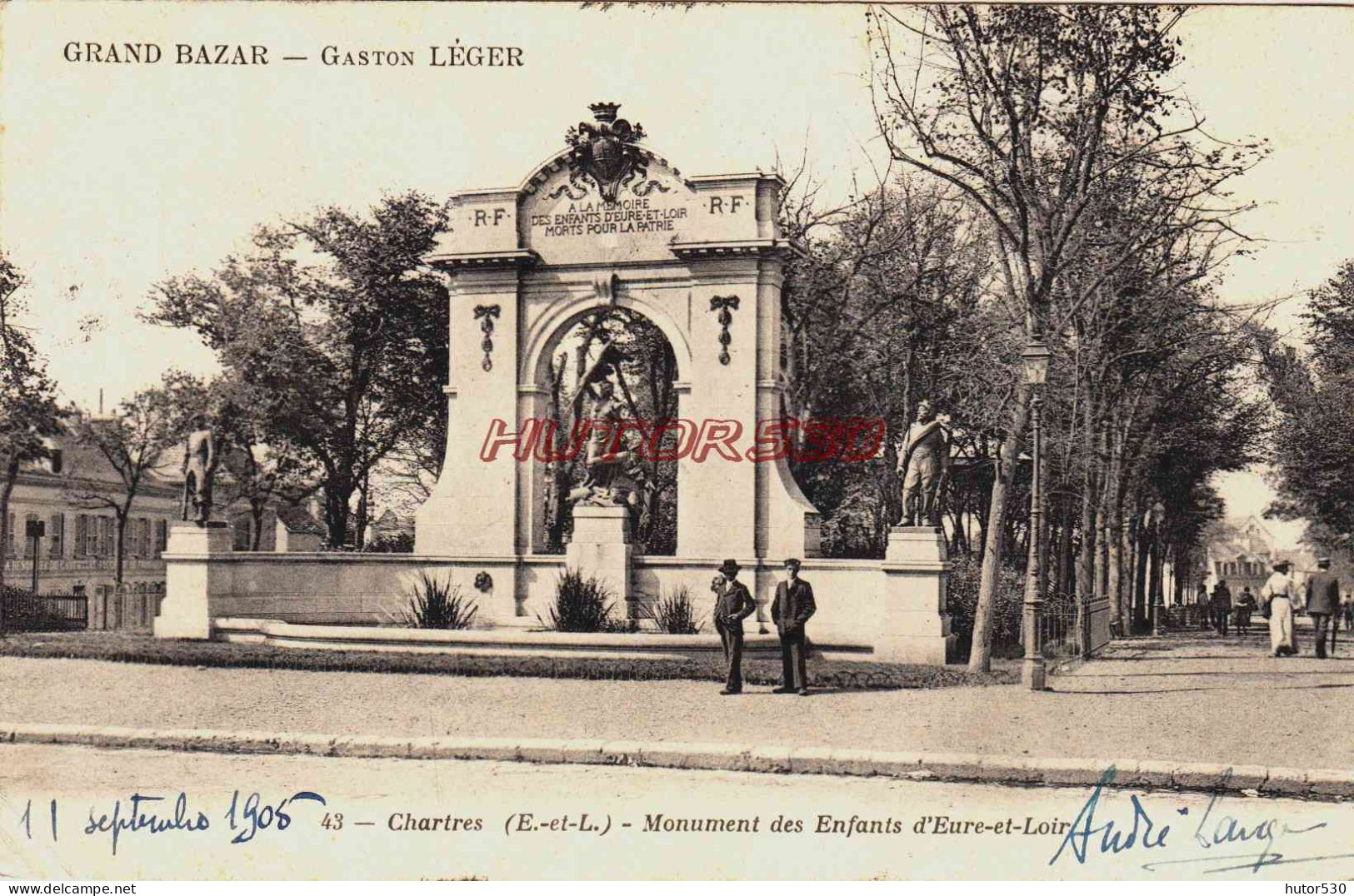 CPA CHARTRES - EURE ET LOIR - MONUMENTS DES ENFANTS DE L'EURE ET LOIR - Chartres