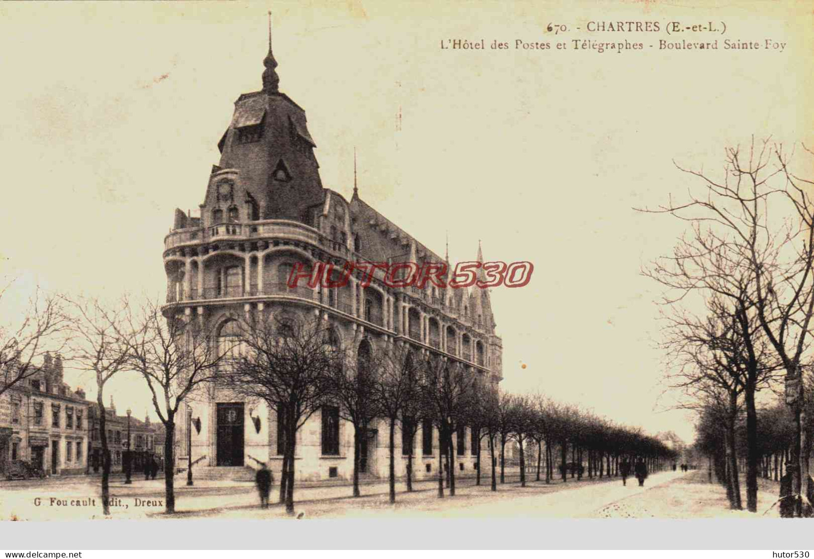 CPA CHARTRES - EURE ET LOIR - L'HOTEL DES POSTES - Chartres